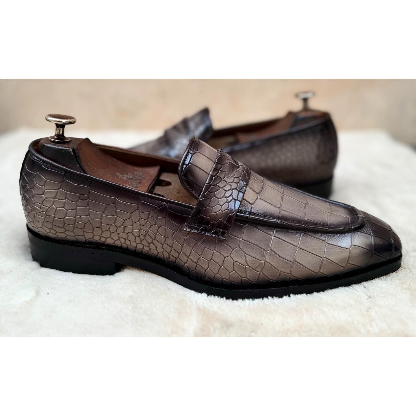 Penny Loafers Grey