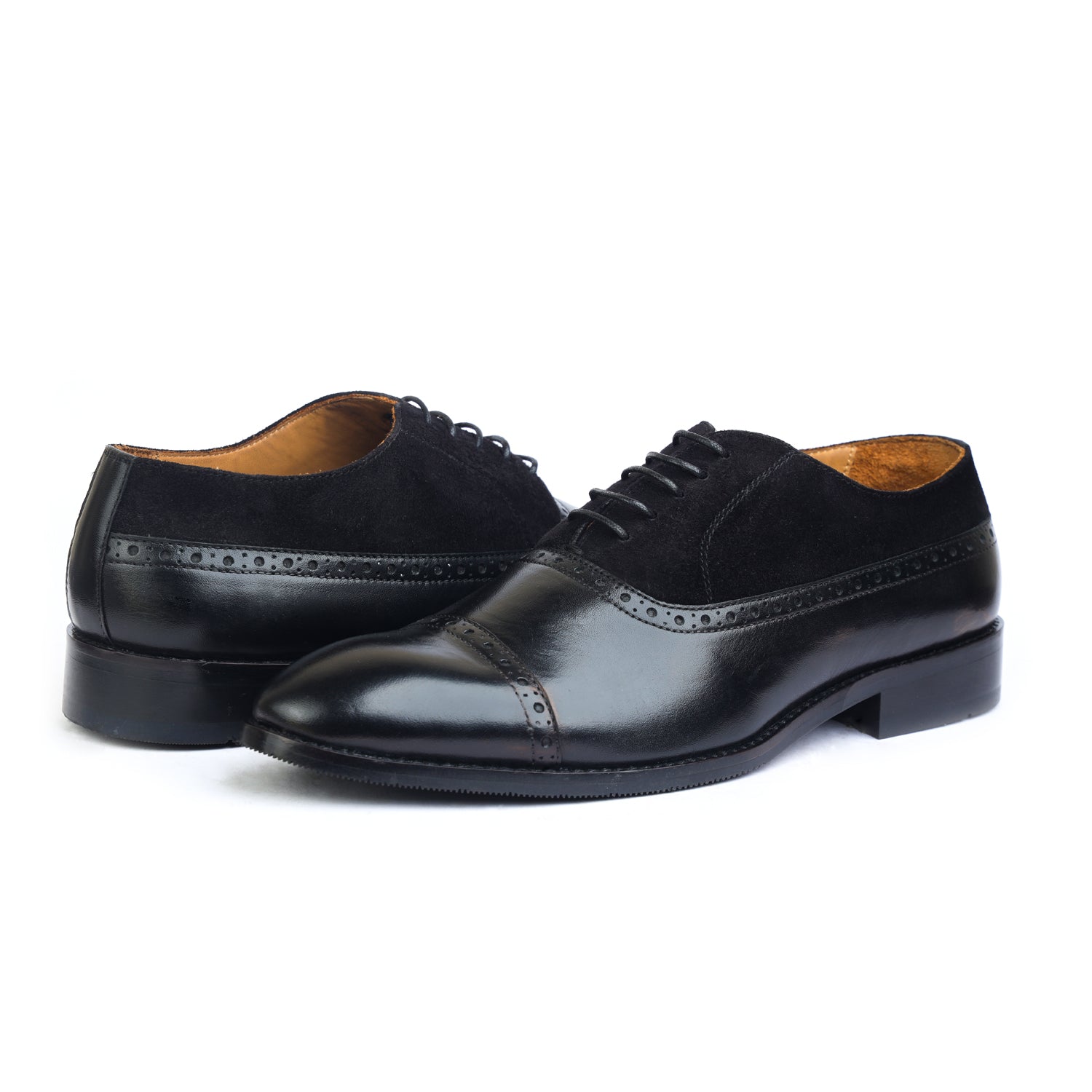 Black Oxfords With Suede