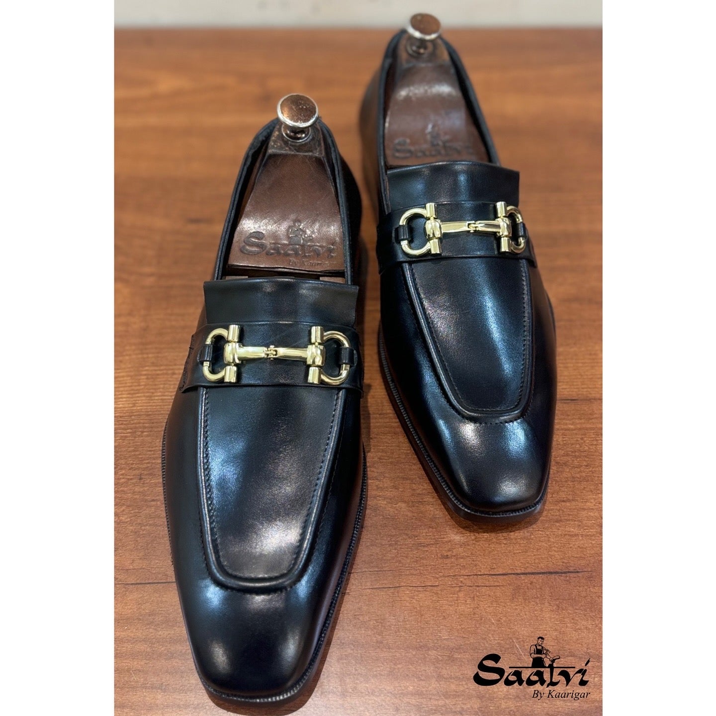 Black Horsebit Loafers
