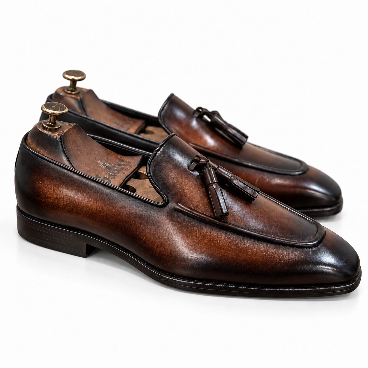 Cognac Regent Tassel Loafers