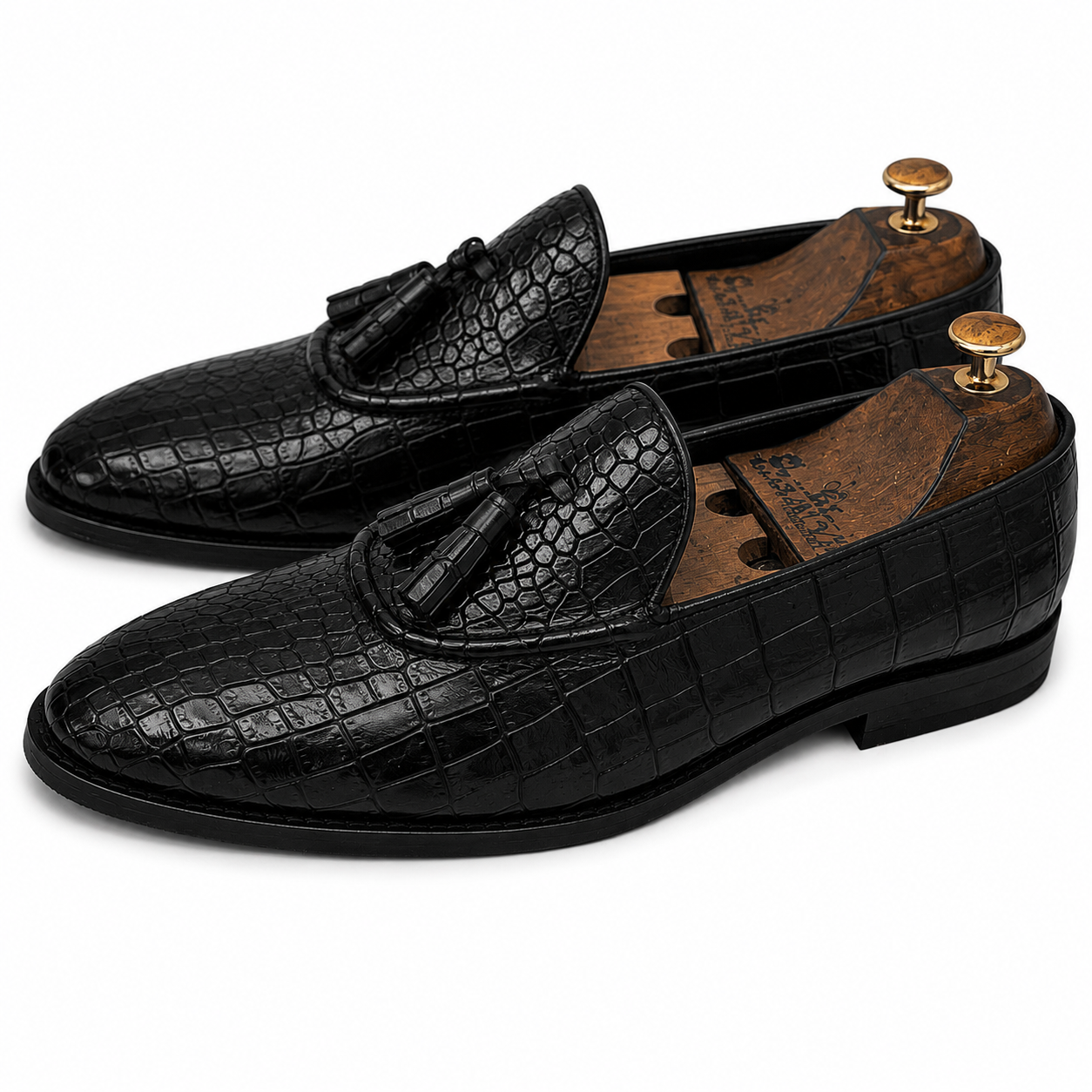 Eclipse Croc Tassel Loafers