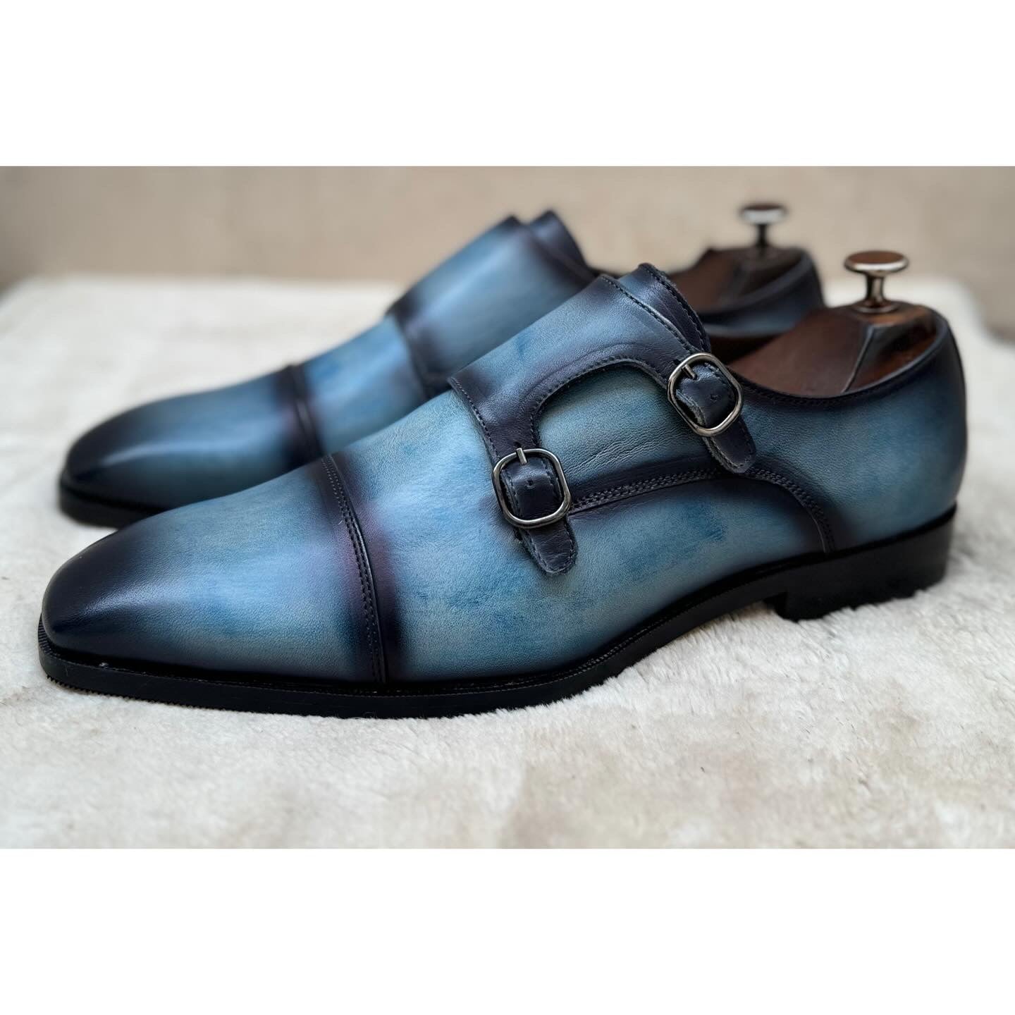 Sky Hand Patina Double Monk