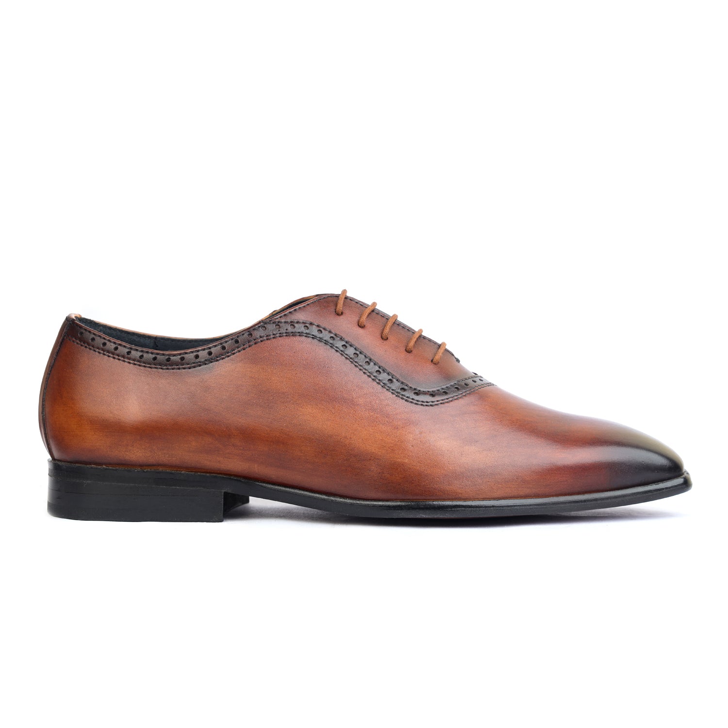 Stylish Oxfords Hand Finished Cognac