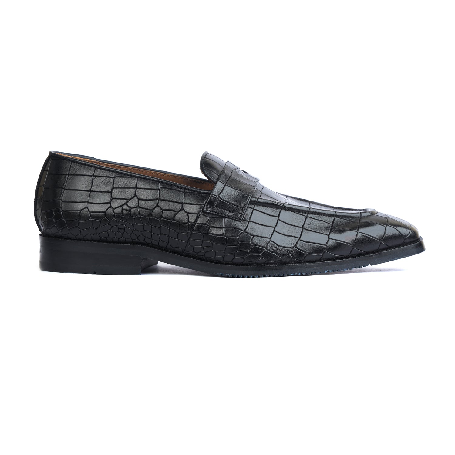 Penny Loafers Black Croco
