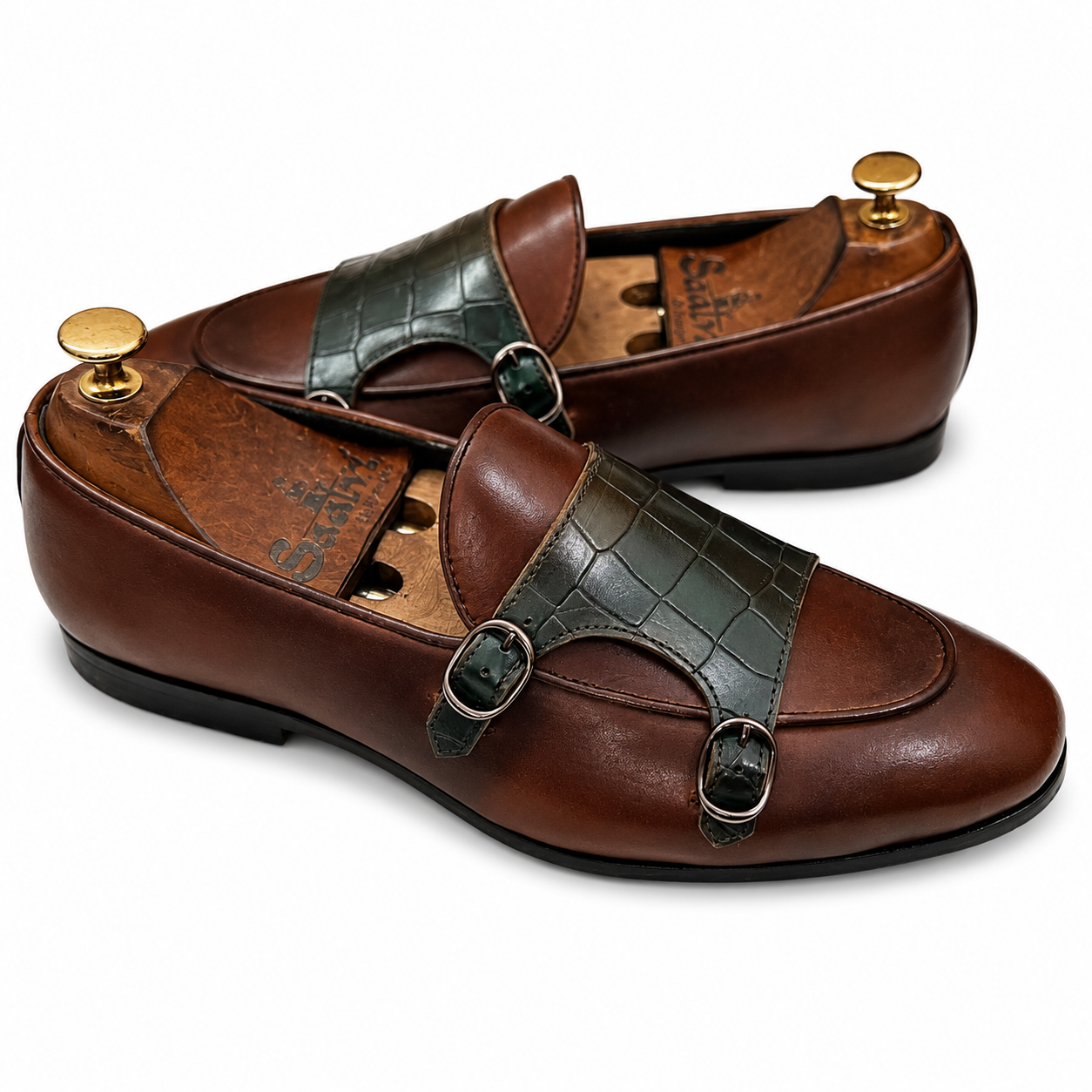 Verdant Royale Double Monk Loafers