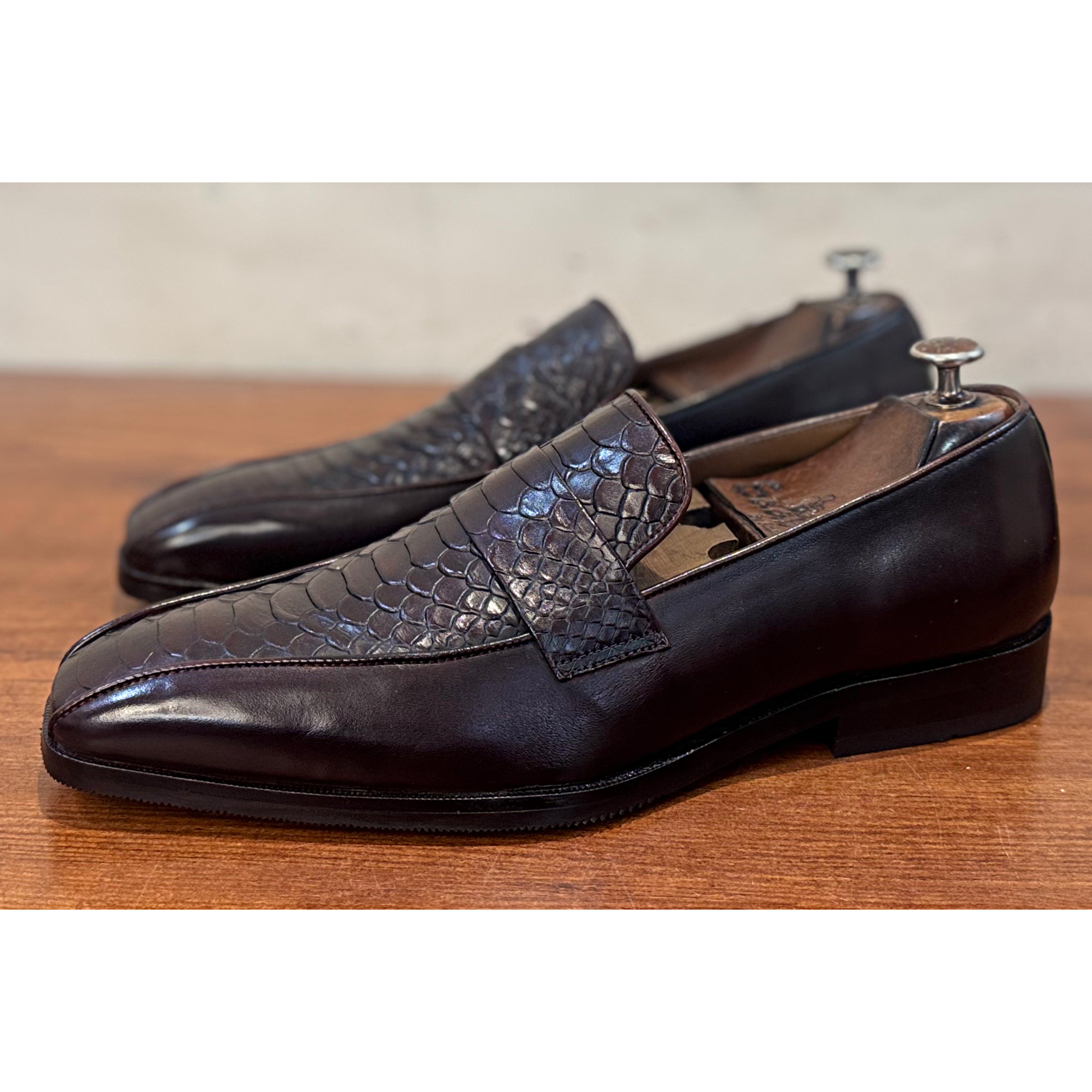 Vesper Lux - Python Embossed Loafers