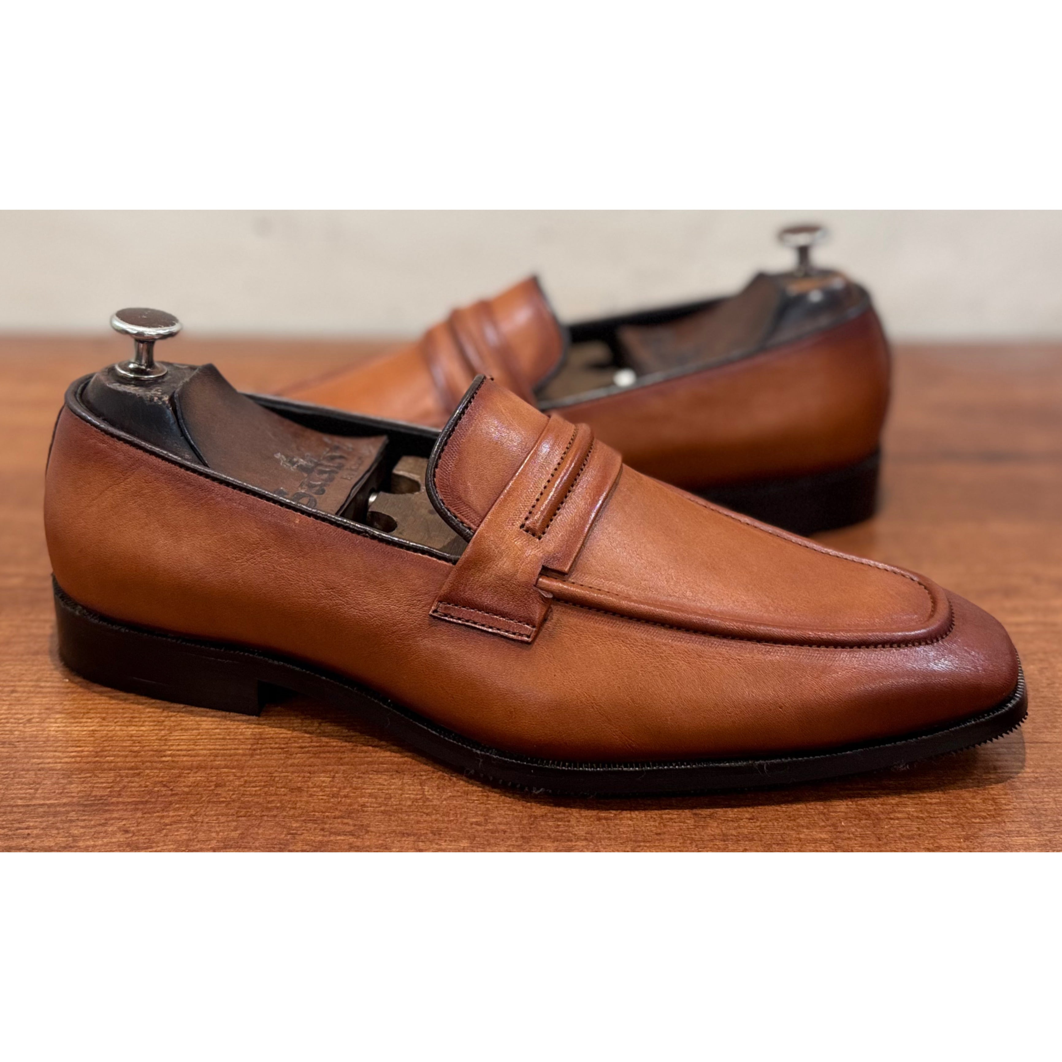 Tan Penny Loafers Italia