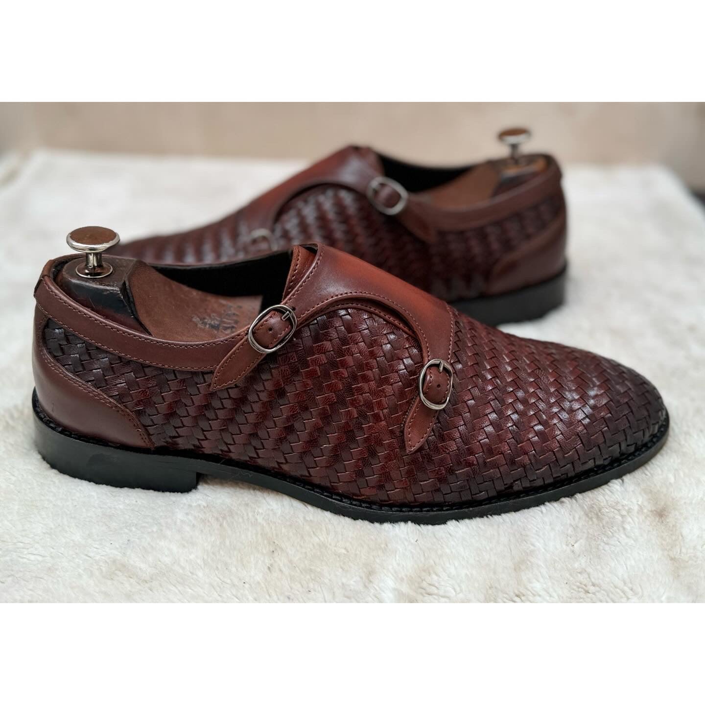 Double Monk Strap Brown