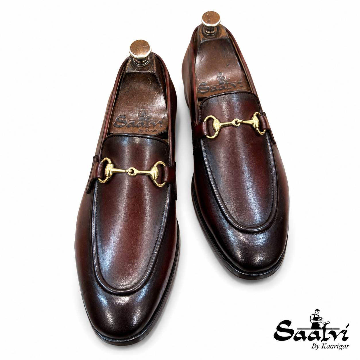 Horsebit Loafers Burgundy Brown