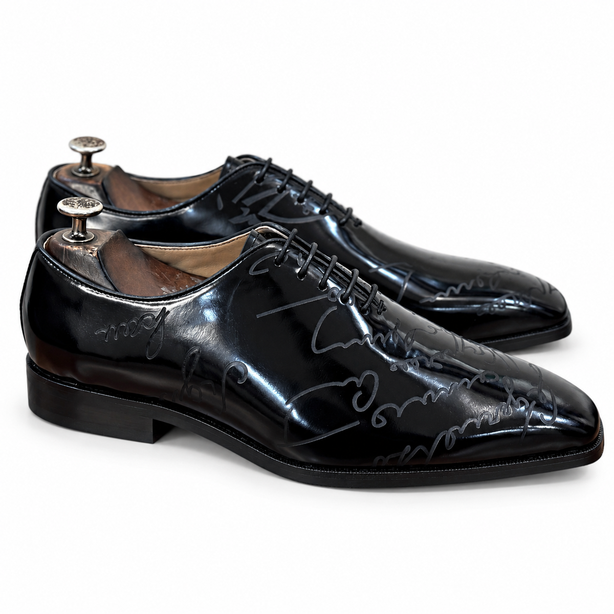 Midnight Signature Patent Oxford Shoes – Luxury Black Dress Shoes
