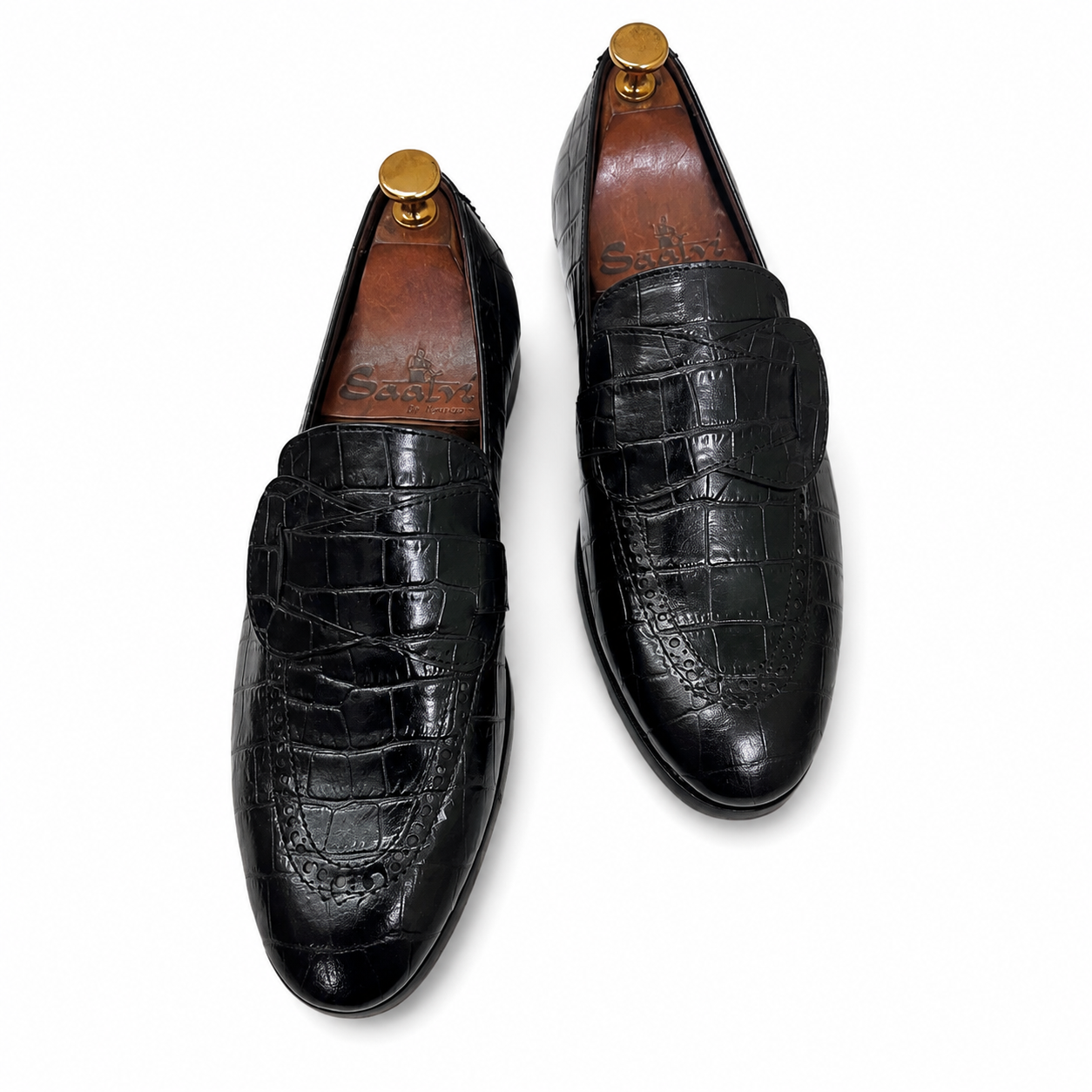 The Black Regent Croco Loafer