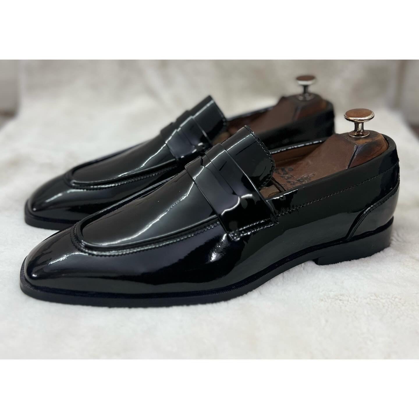 Black Patent Penny Loafers
