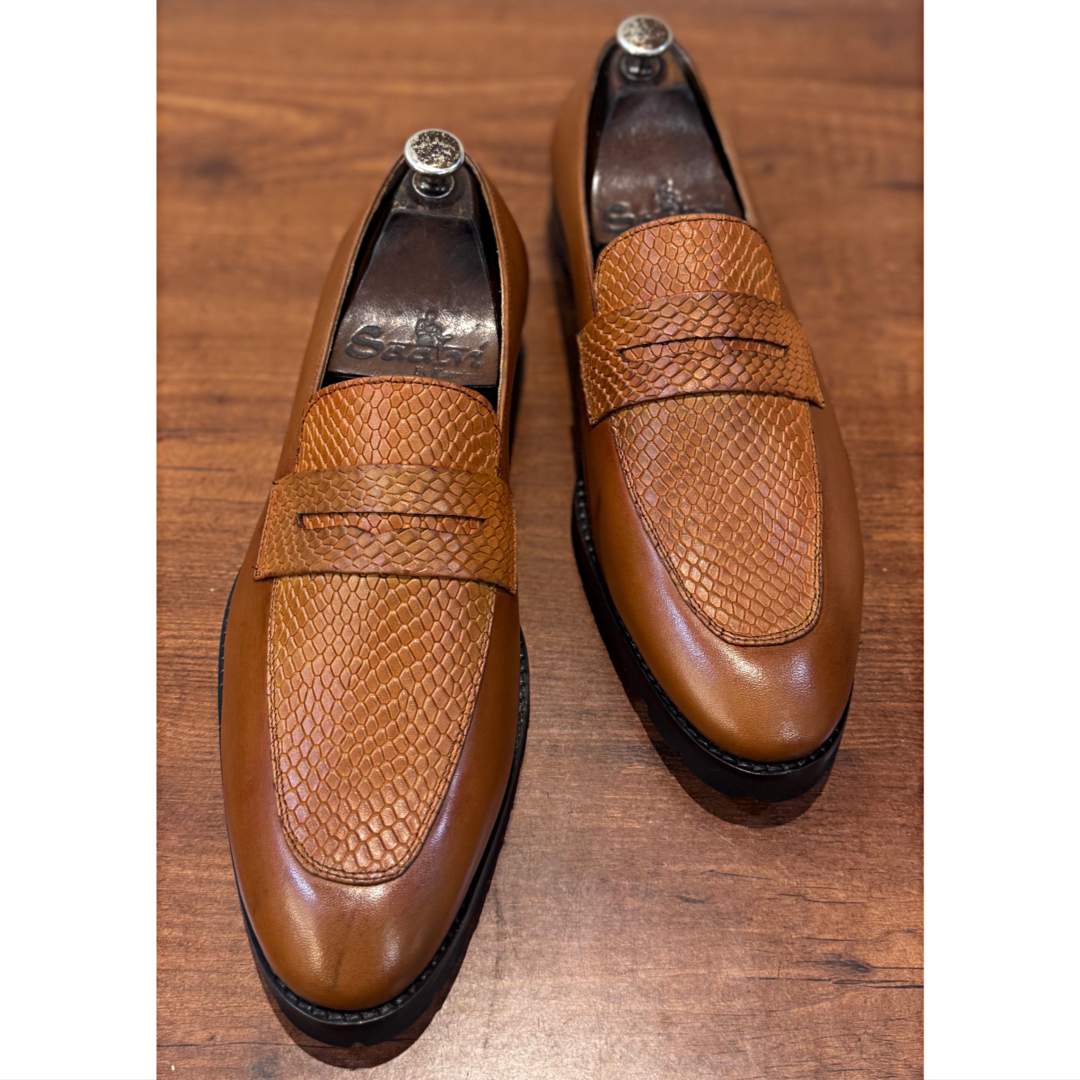 Tan Penny Loafers Light Weight Sole