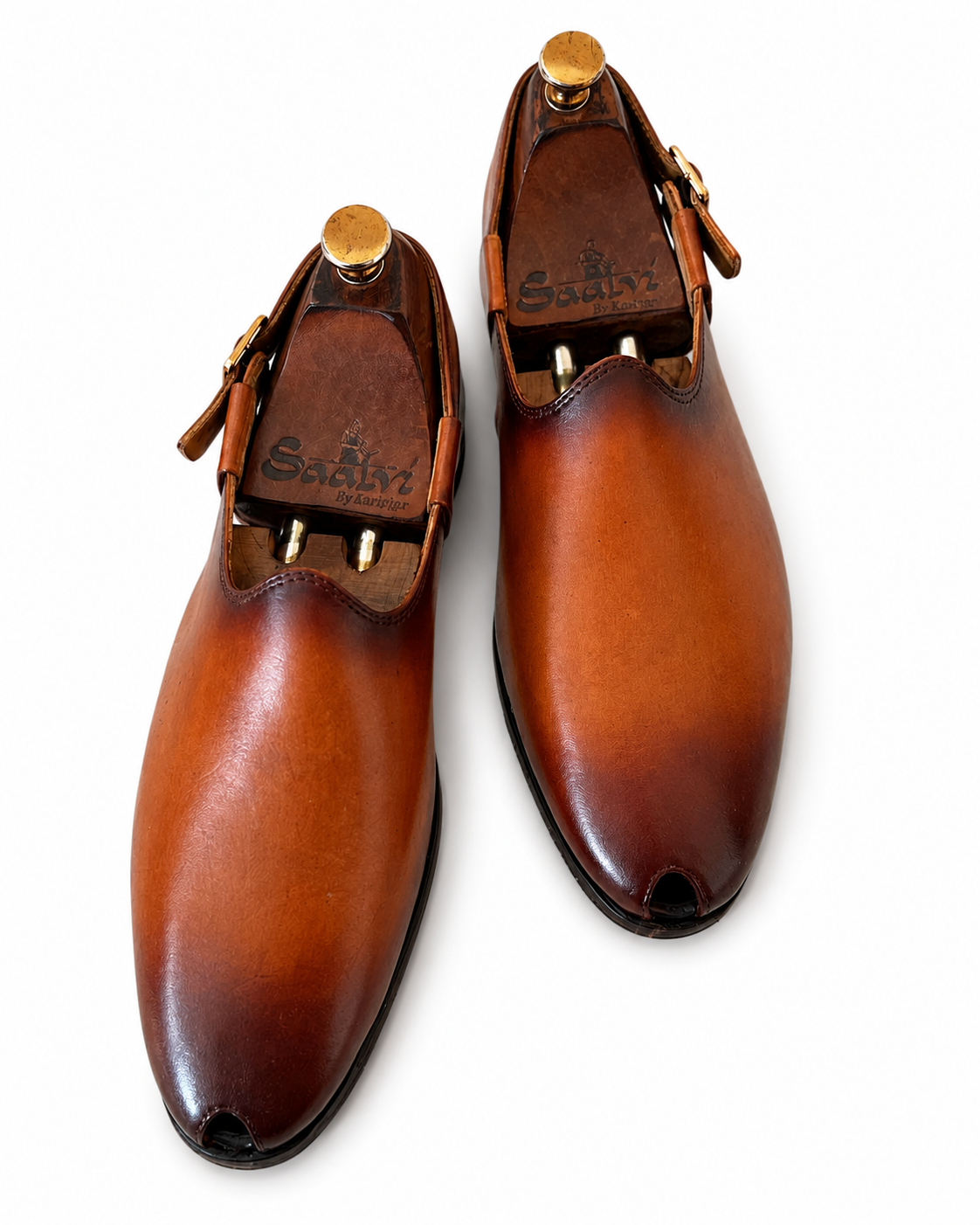 Open Toe Leather Peshawari Sandals
