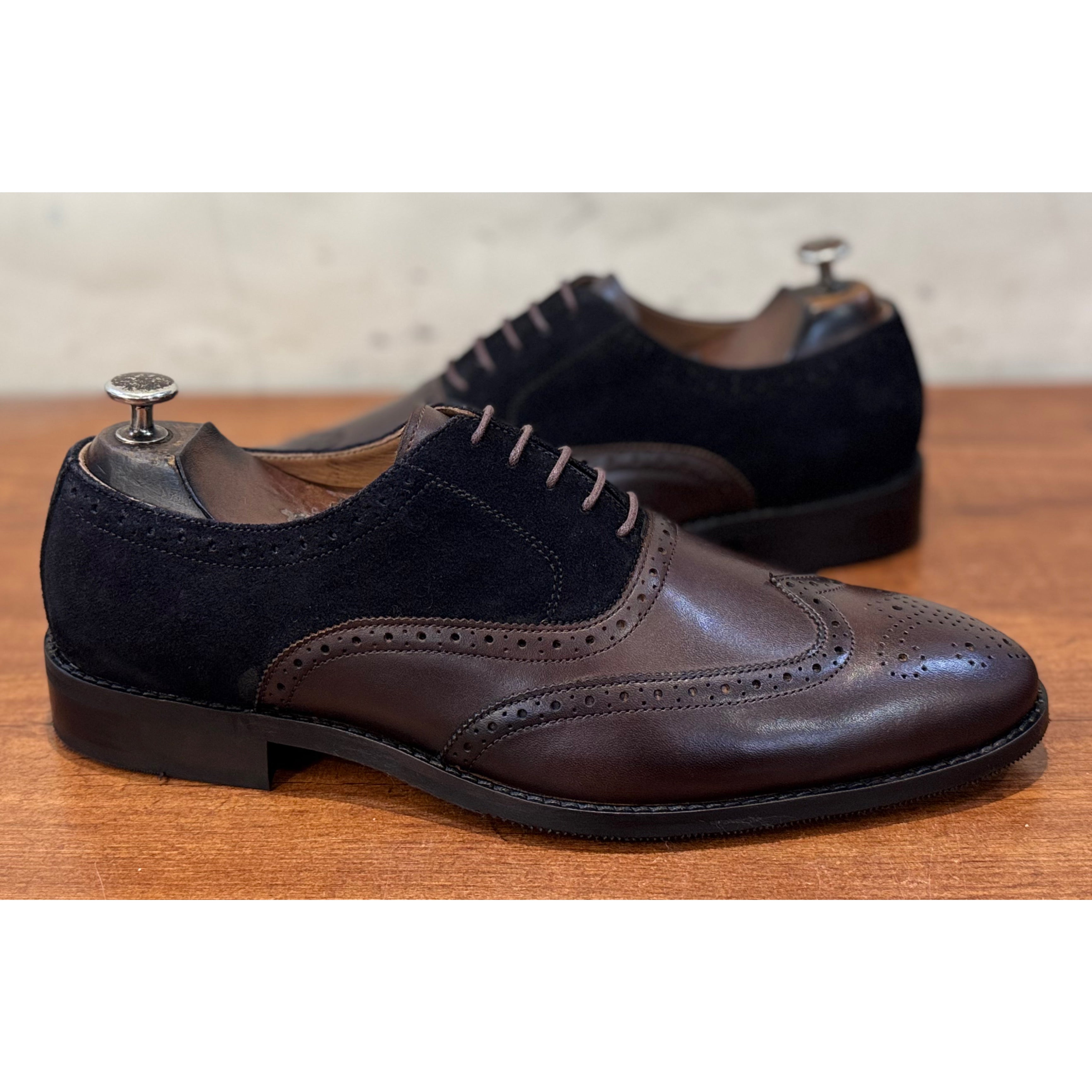 Two Tone Wingtip Oxfords