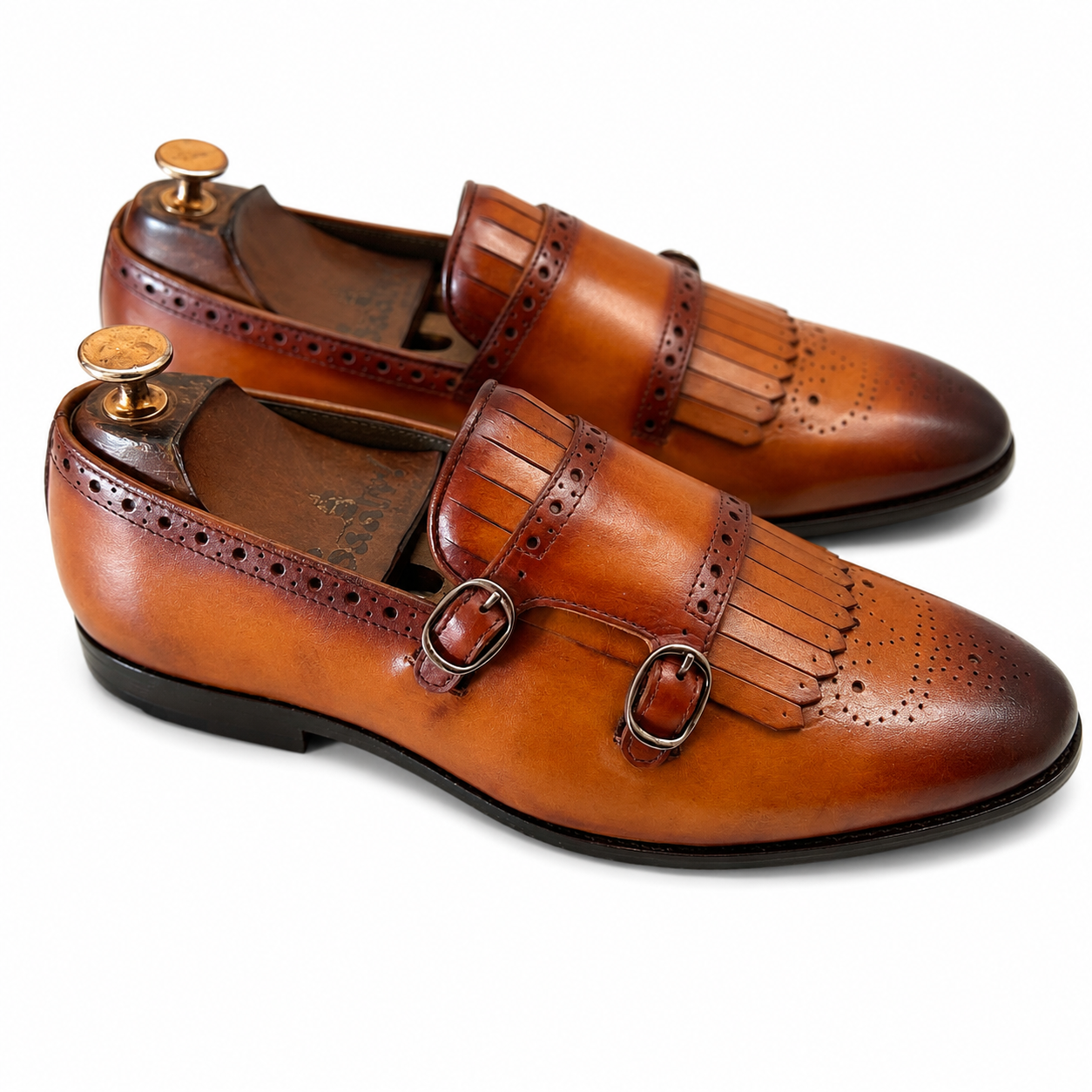 Regal Kiltie Double Monk Loafers