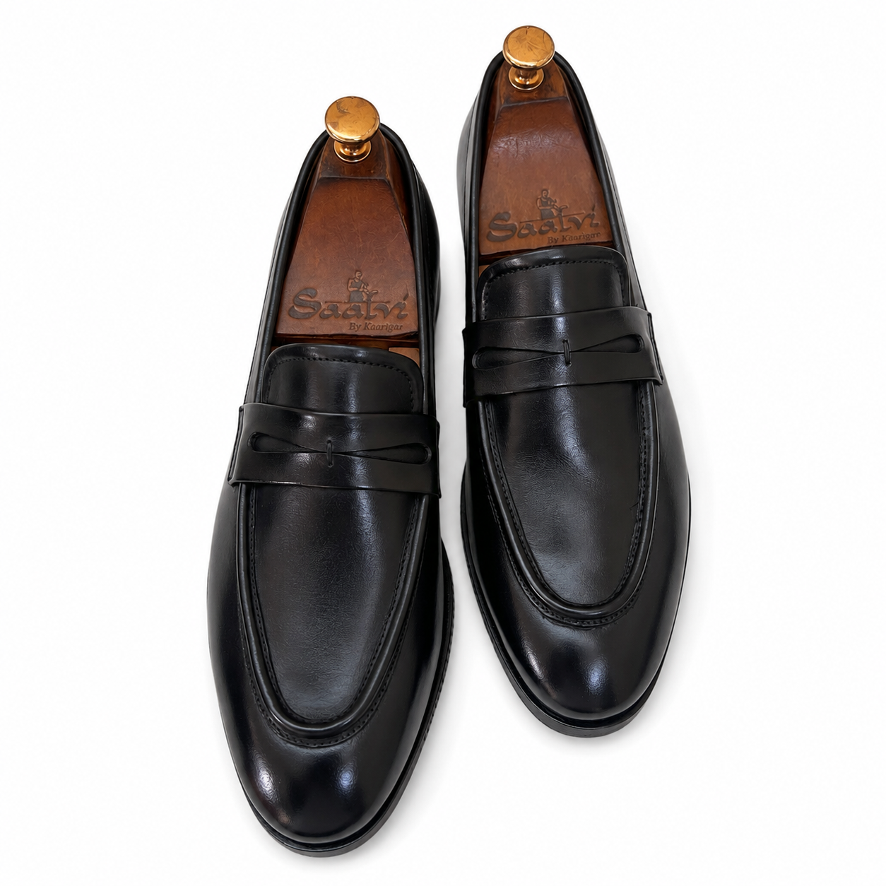 Regent Classic Penny Loafers – Black