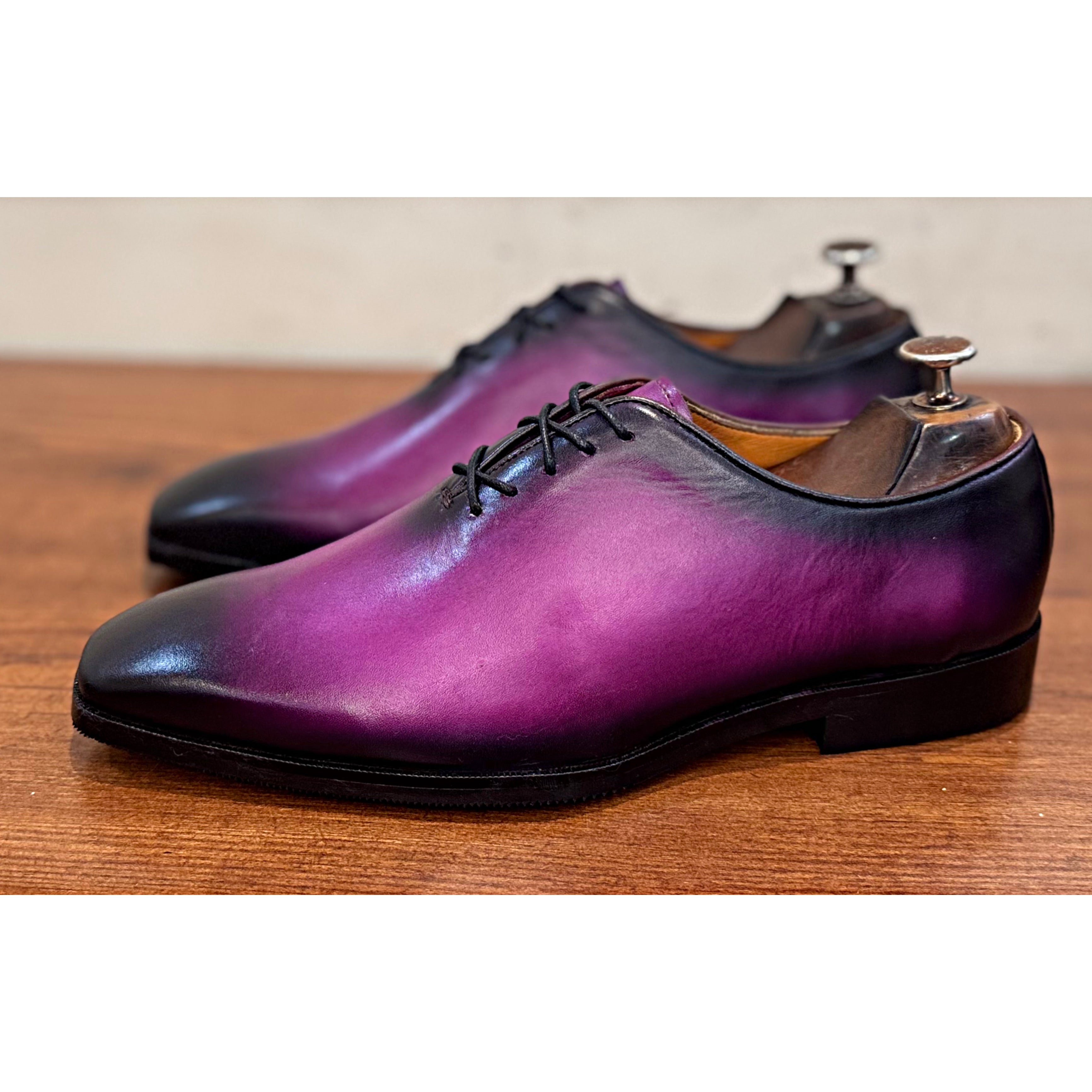Wholecut Oxfords Purple Hand Finished