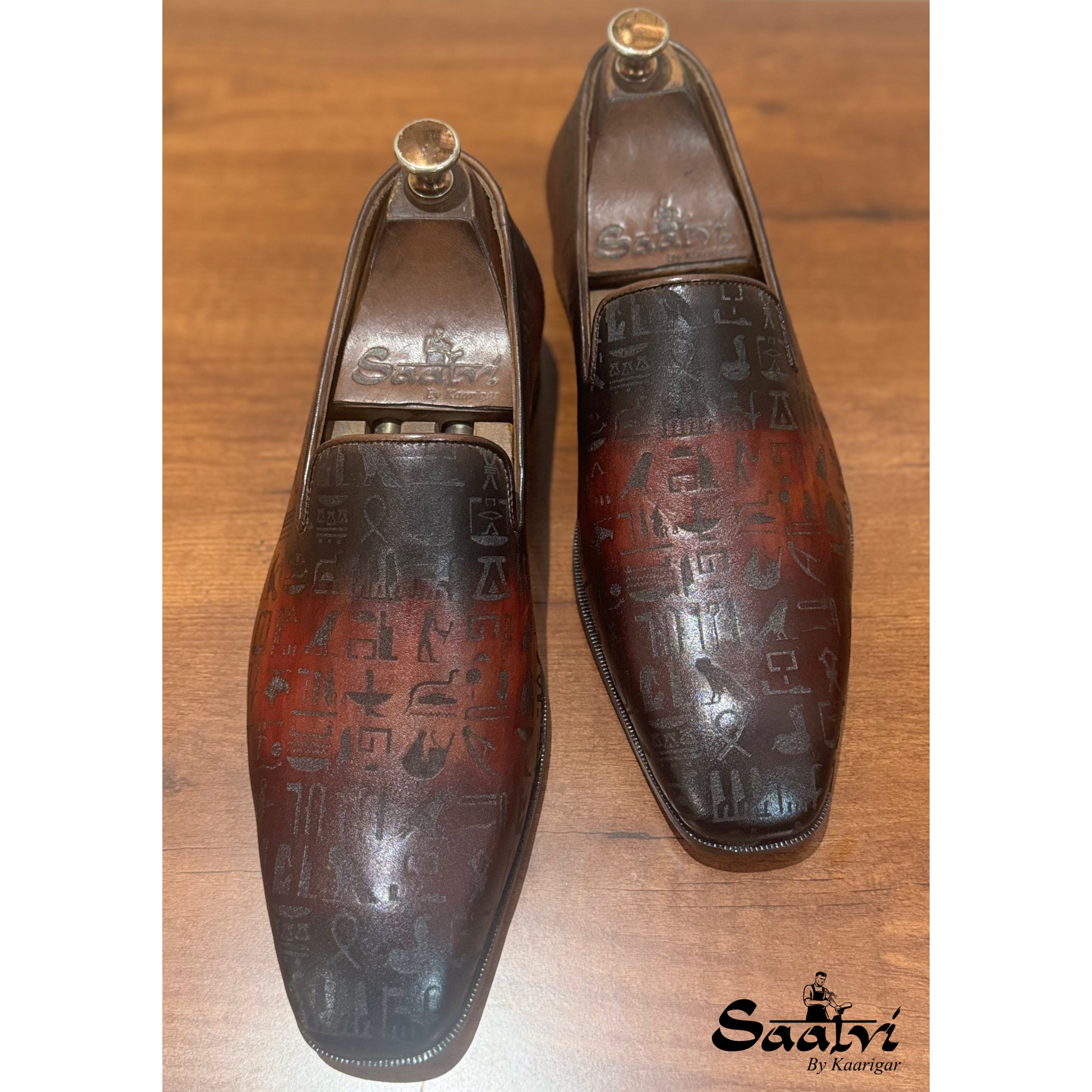 Amber Hand Patina Loafers
