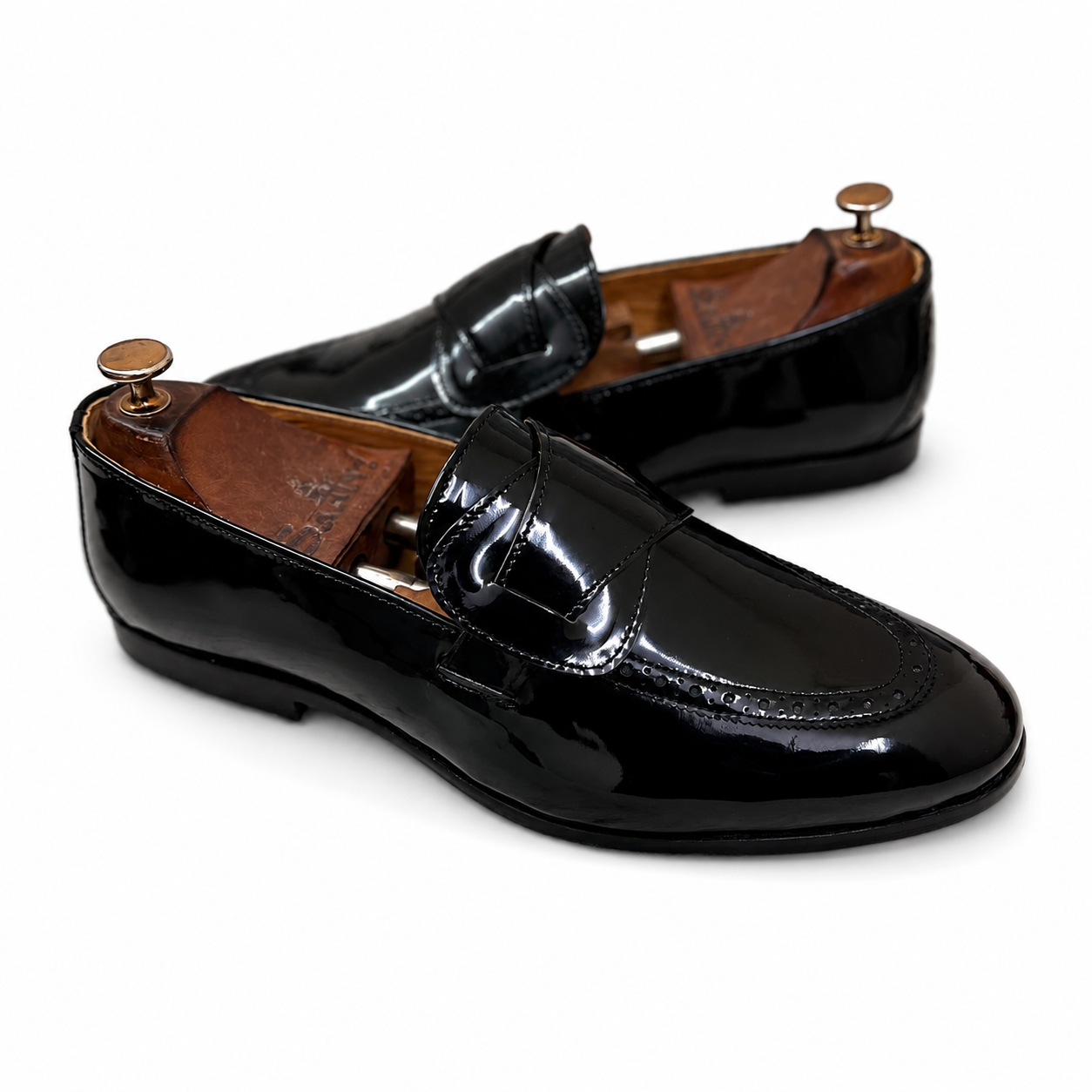 The Noir Monarch Patent Loafer