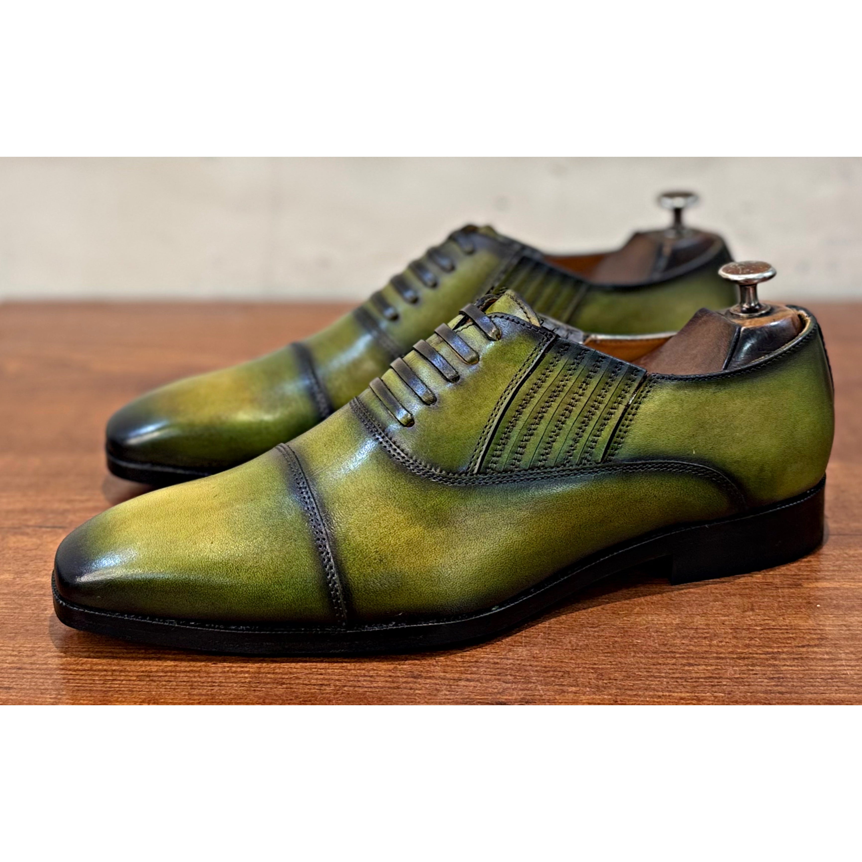 Lorenzo Olive Patina Loafers