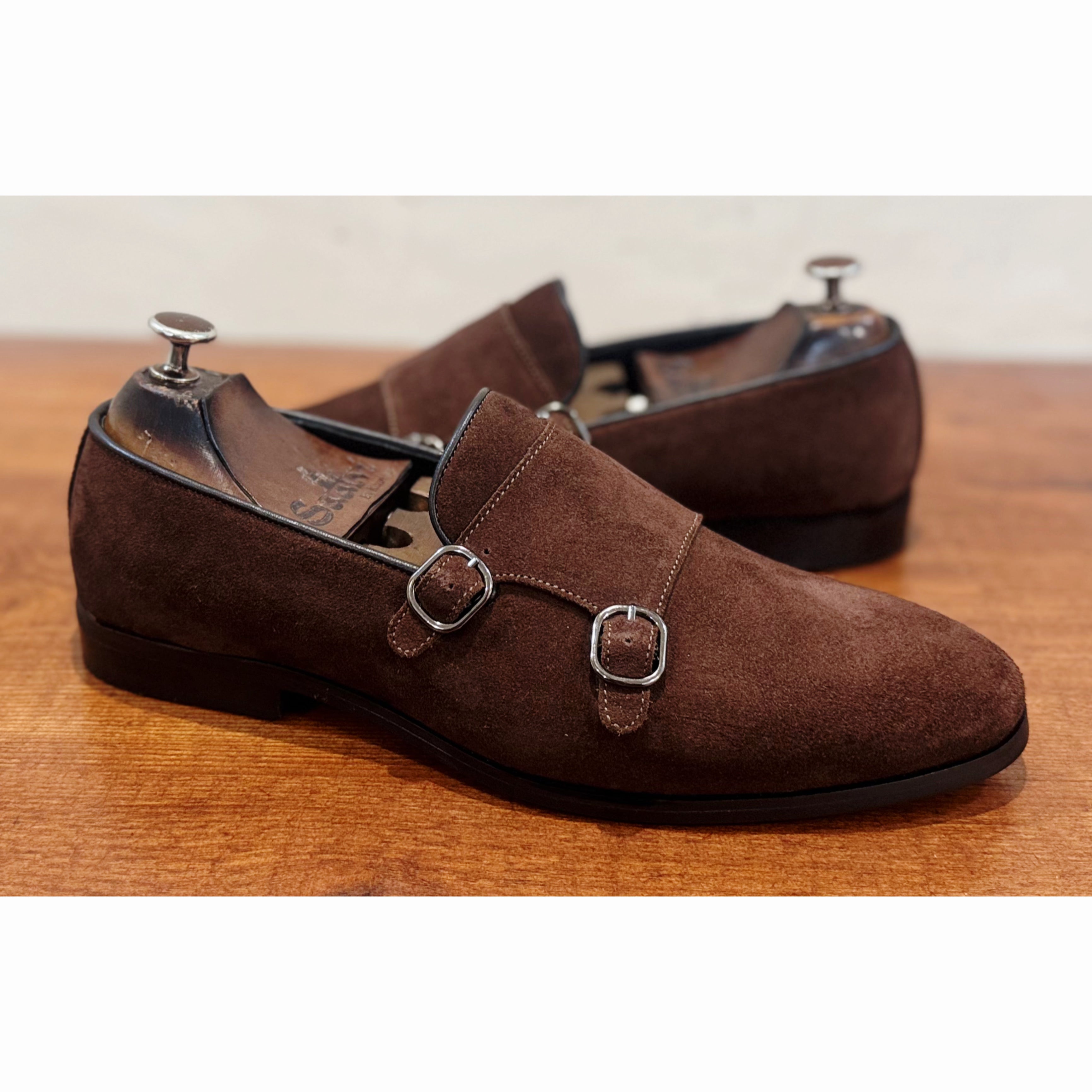 Brown Double Monk Straps