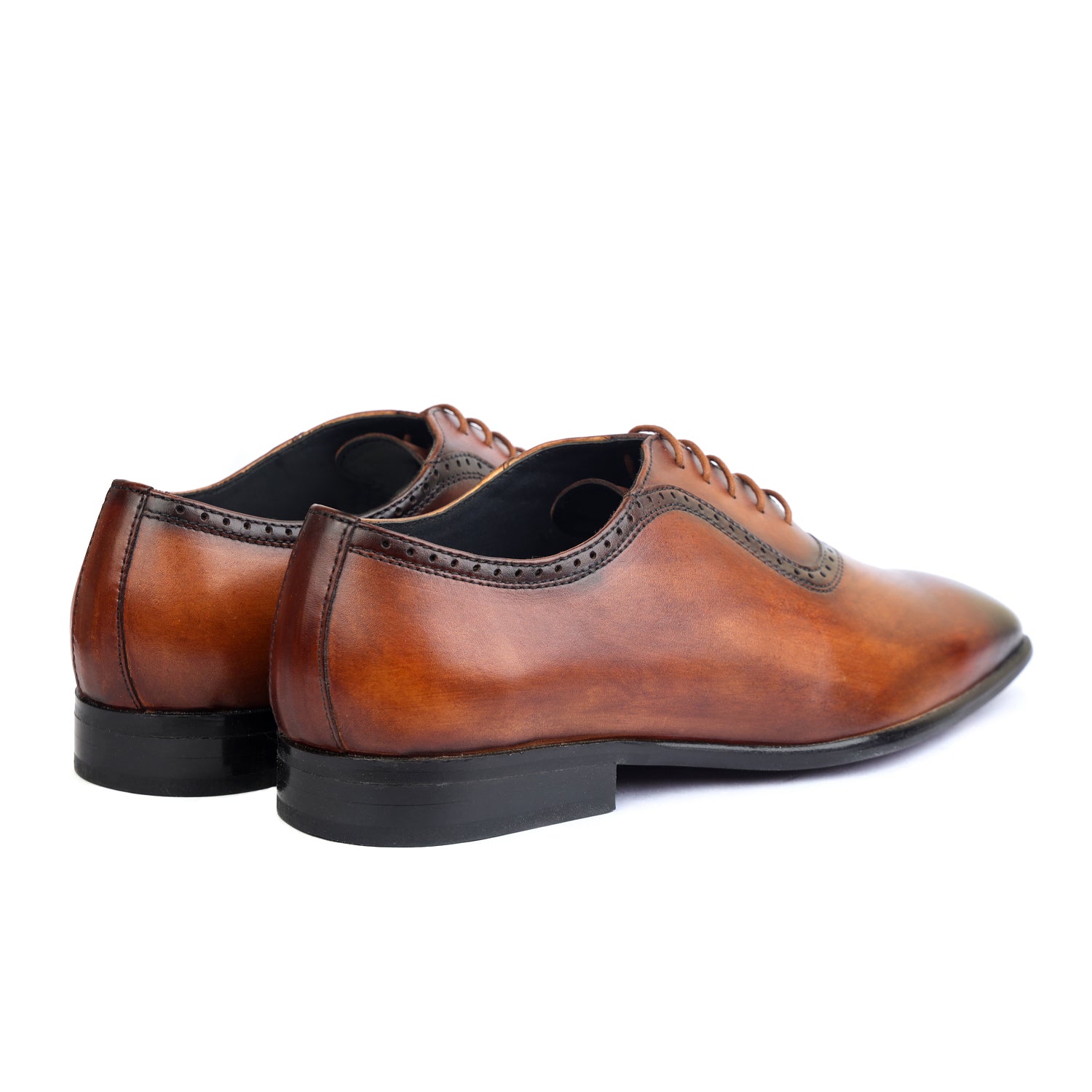Stylish Oxfords Hand Finished Cognac