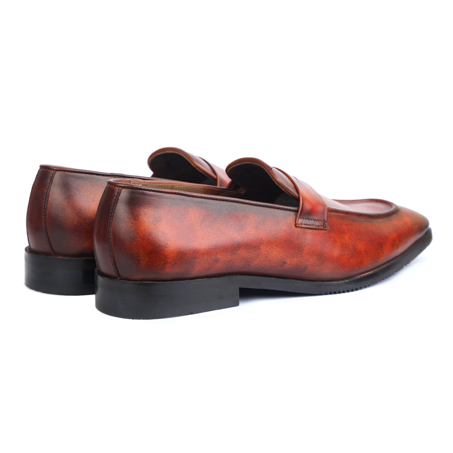 Penny Loafers Hand Patina Tan