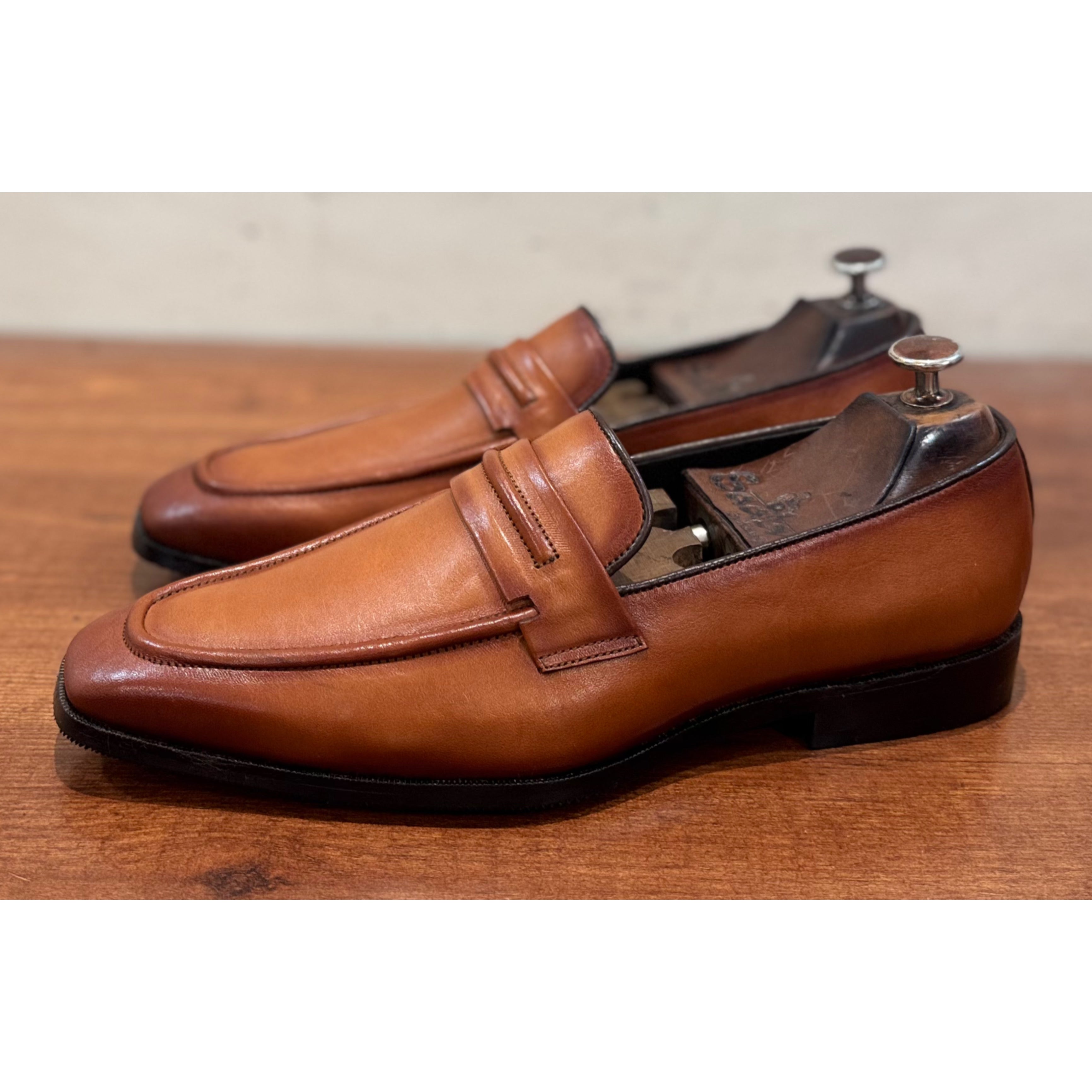 Tan Penny Loafers Italia