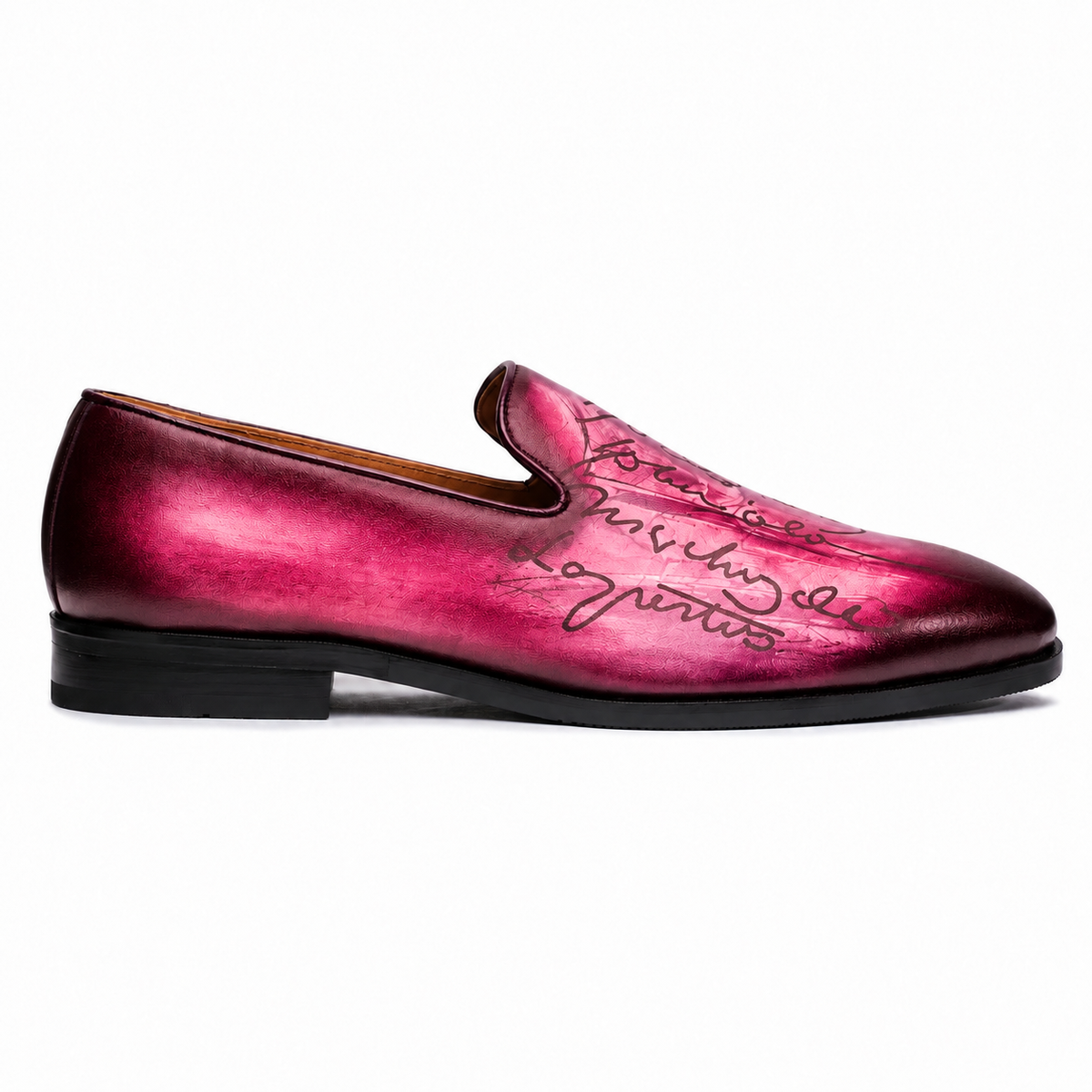 Fuchsia Script Signature Loafers