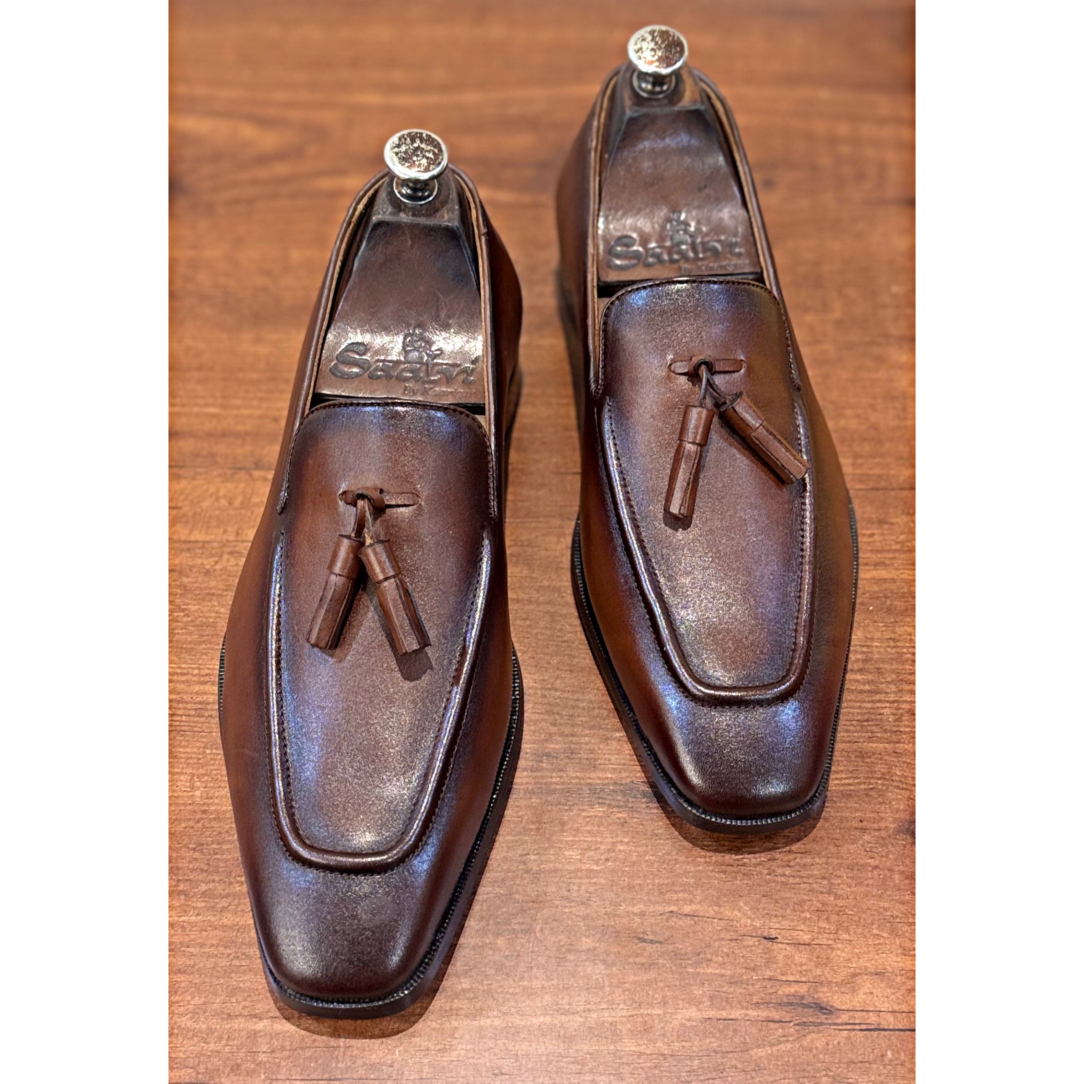 Cognac Tassel Loafers