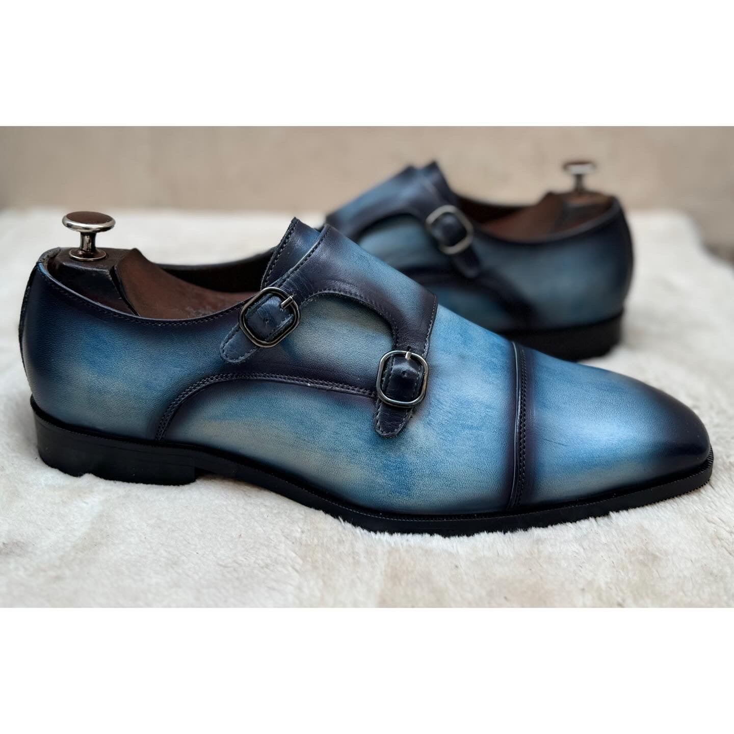 Sky Hand Patina Double Monk