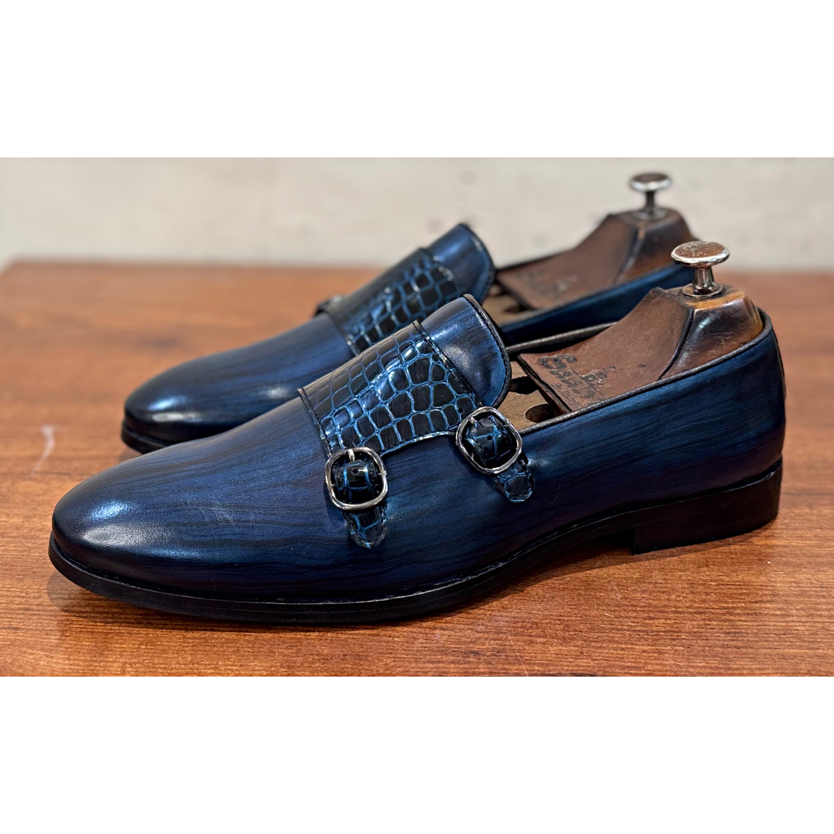 Blue Hand Finished Monks