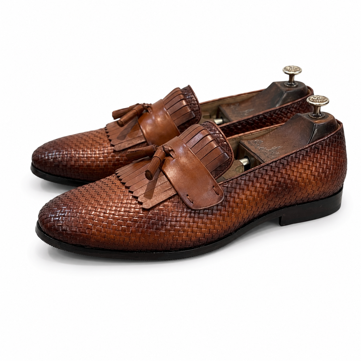 Imperial Weave Tassel Loafers