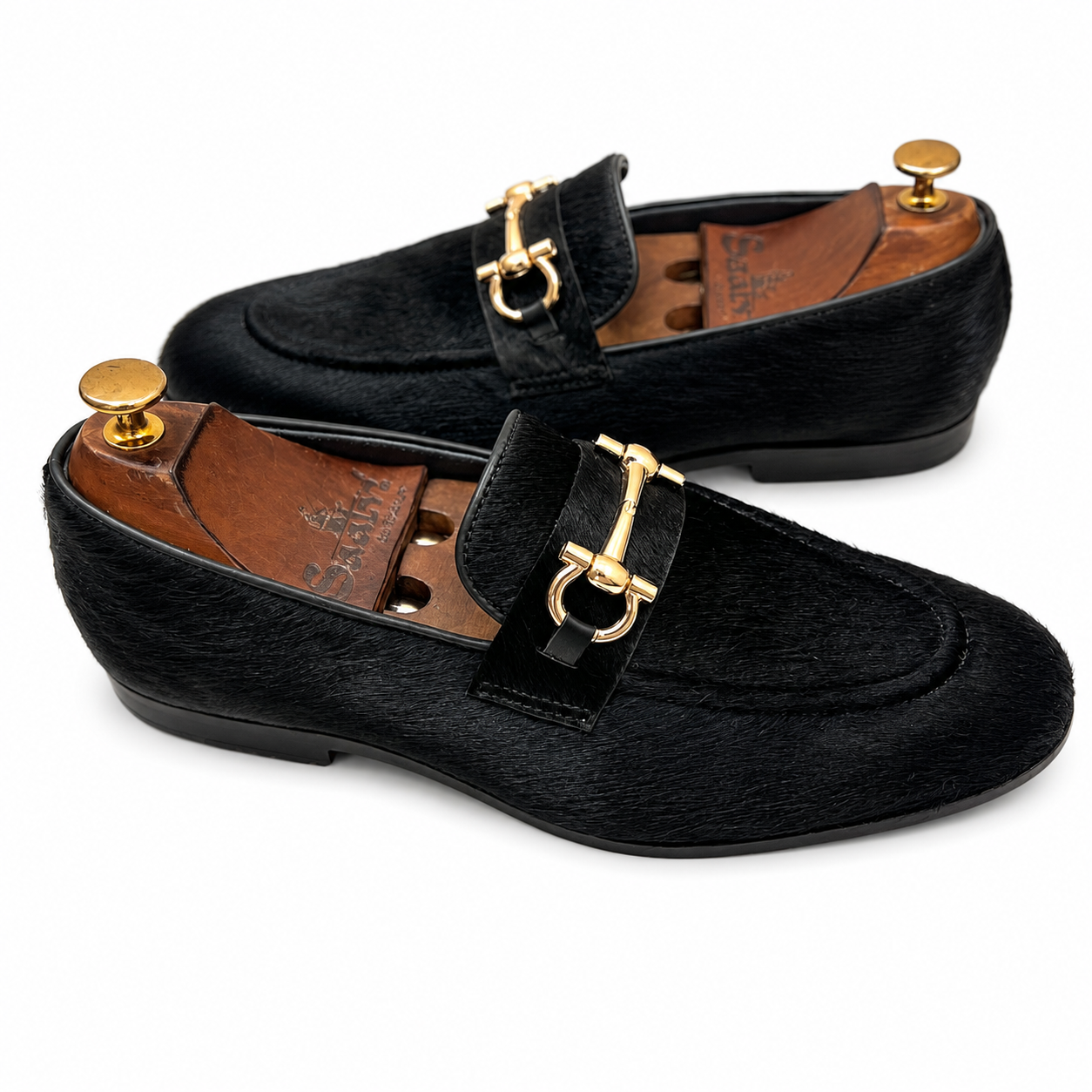 Hairon Leather Slipons