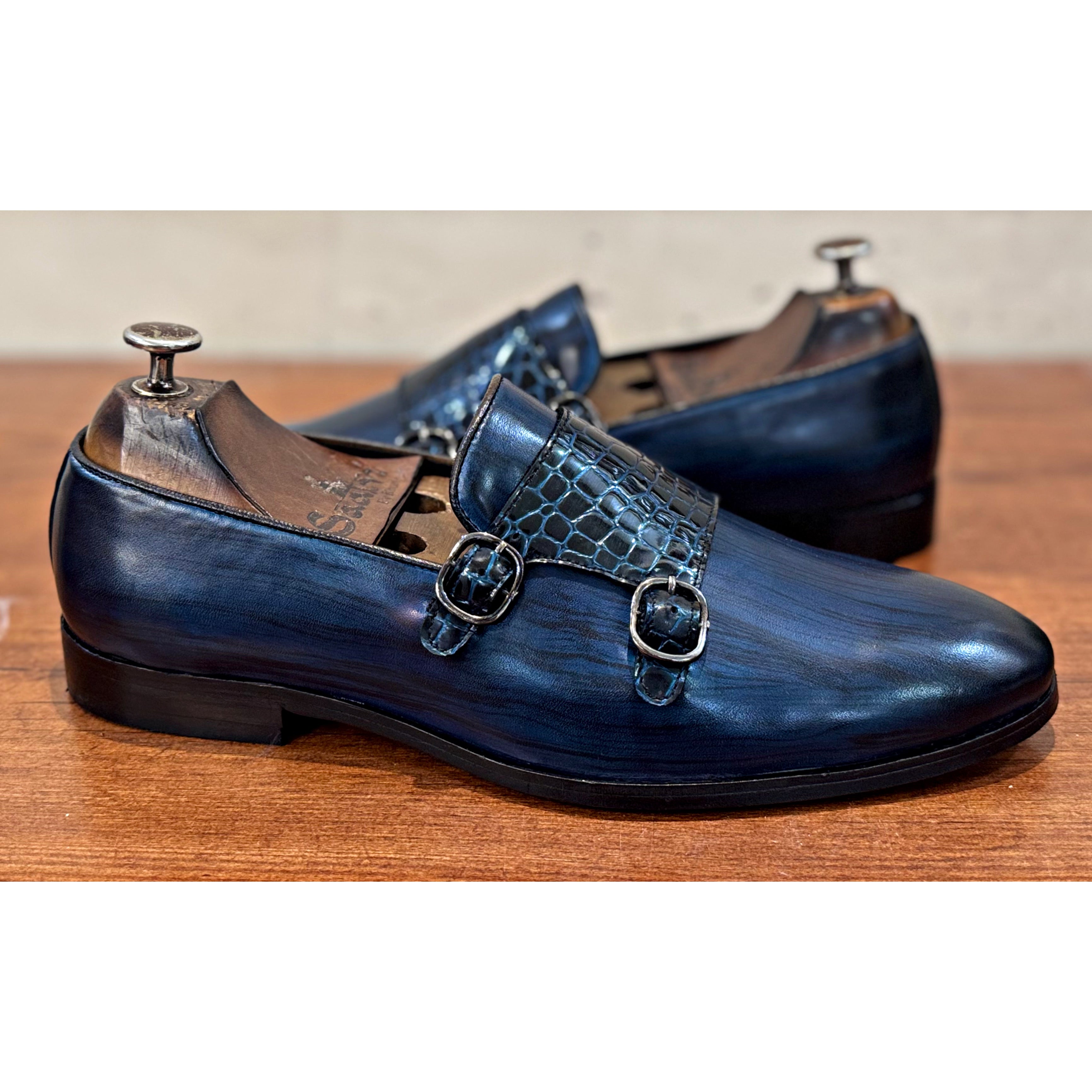 Blue Hand Finished Monks