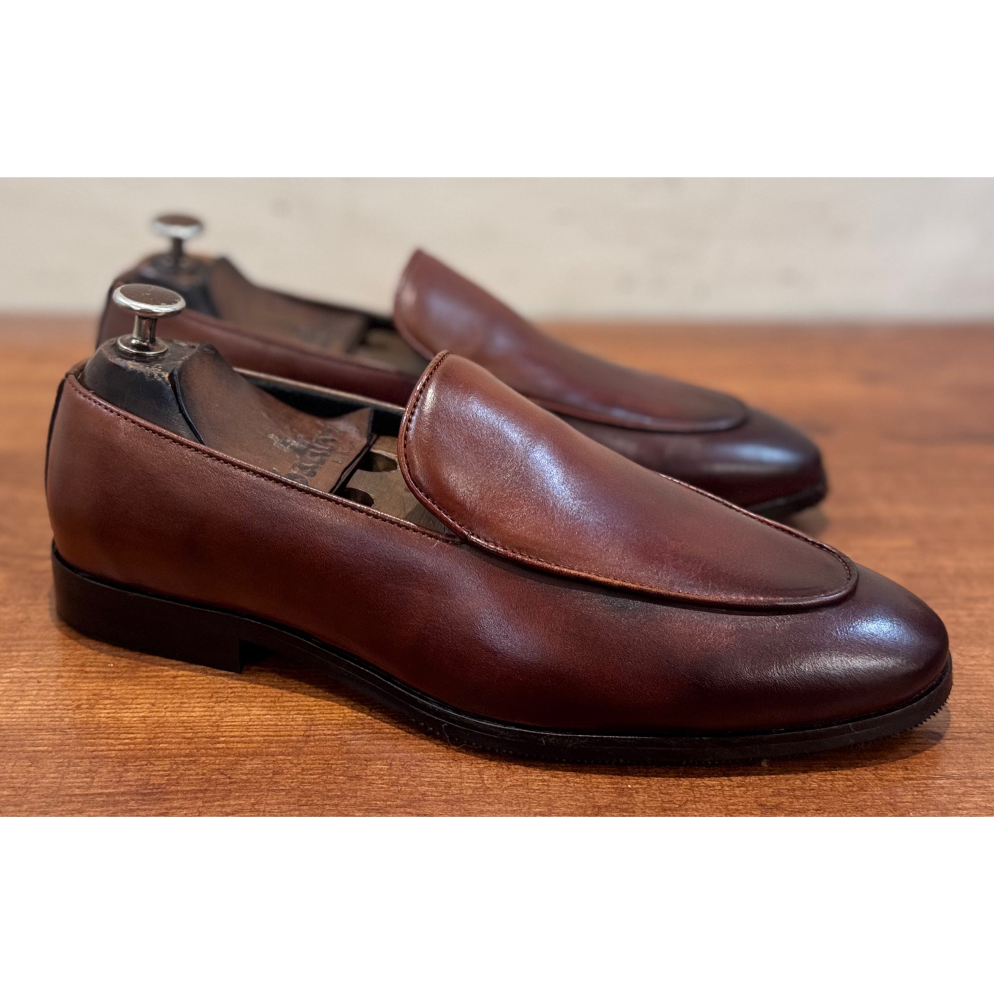 Brown Loafers Hand Finished