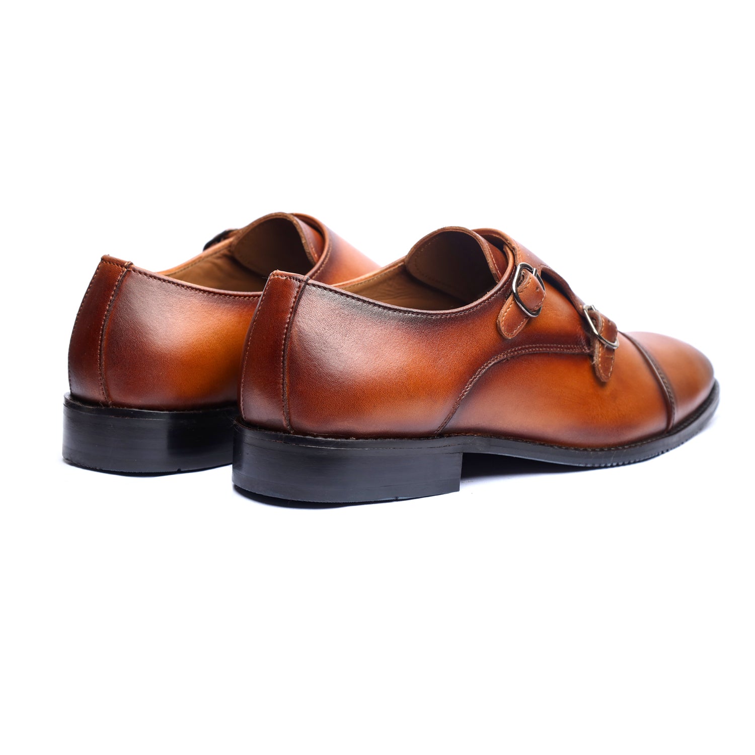 Double Monk Strap Tan