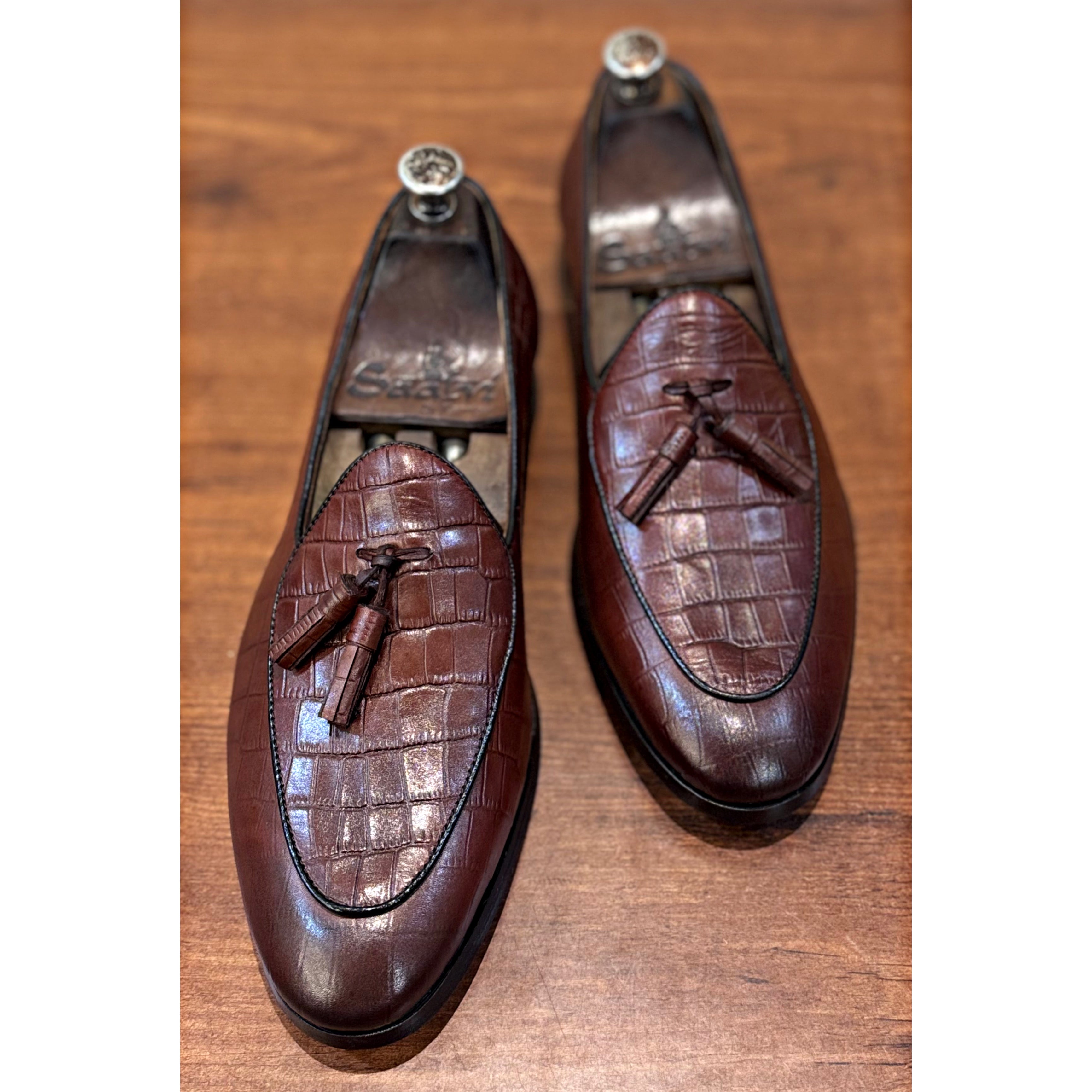 Belgian Loafers With Tassels Brown