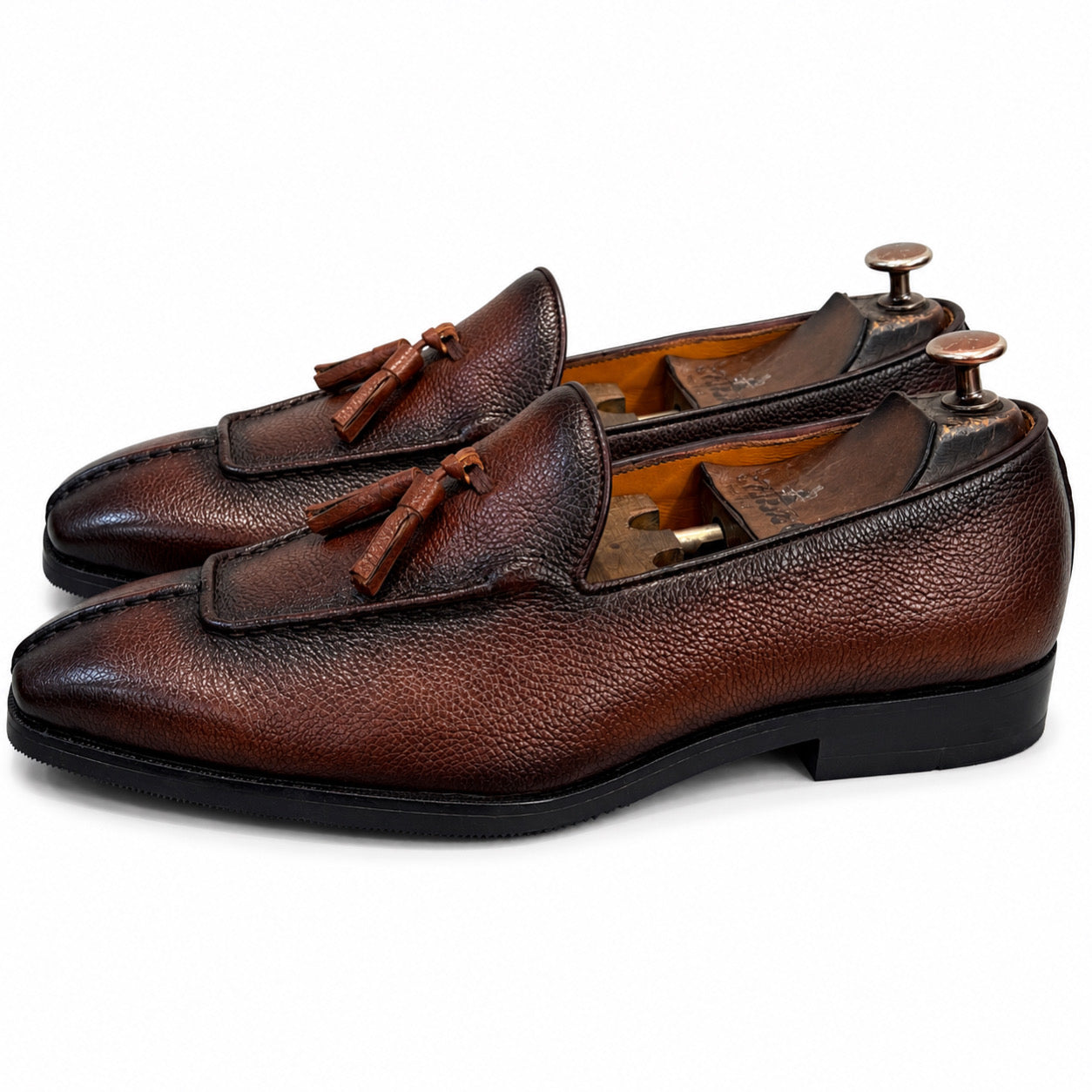 Tan Soft Mild Loafers With Tassels
