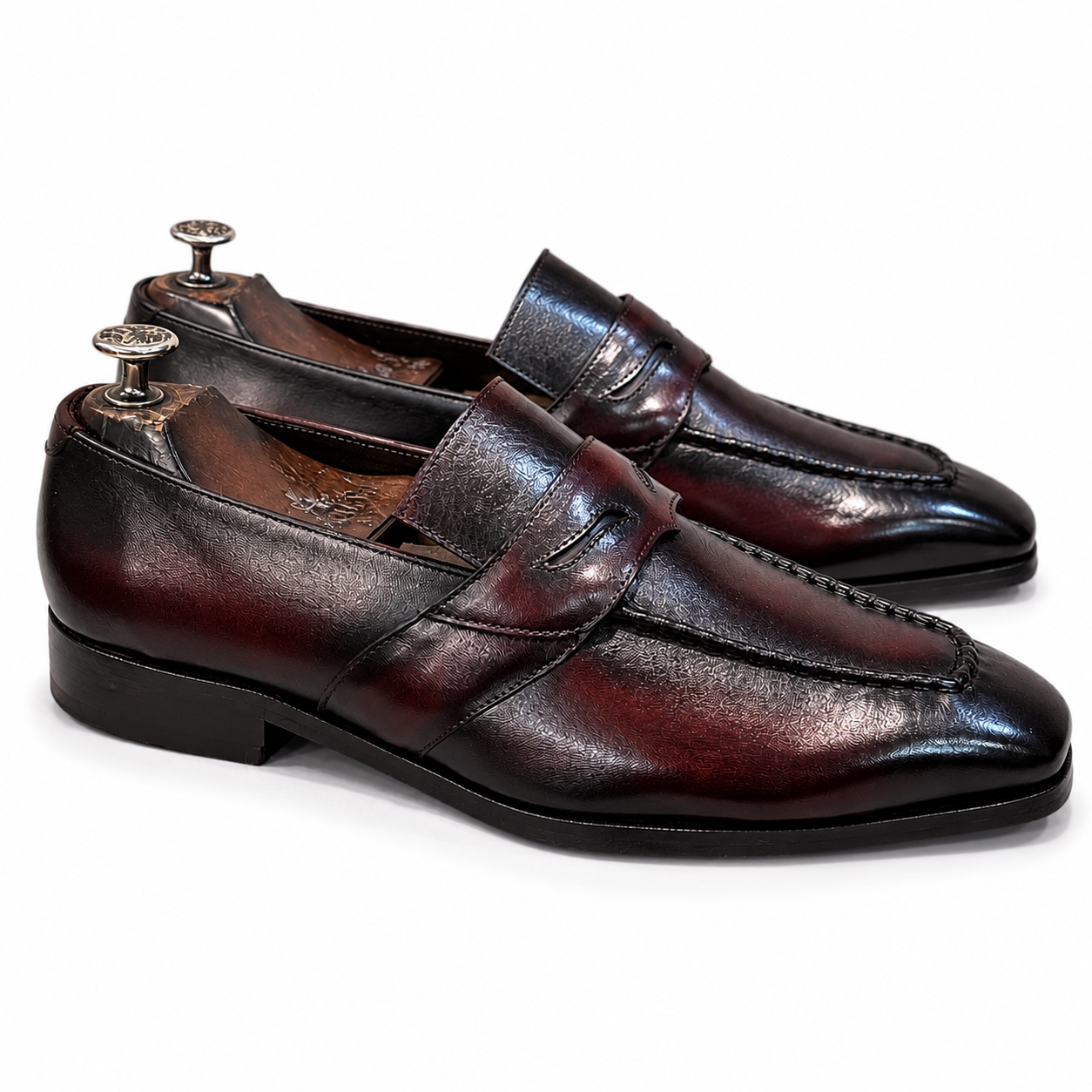 The Lorenzo TOBACCO Loafer – Handmade Leather Penny Loafers