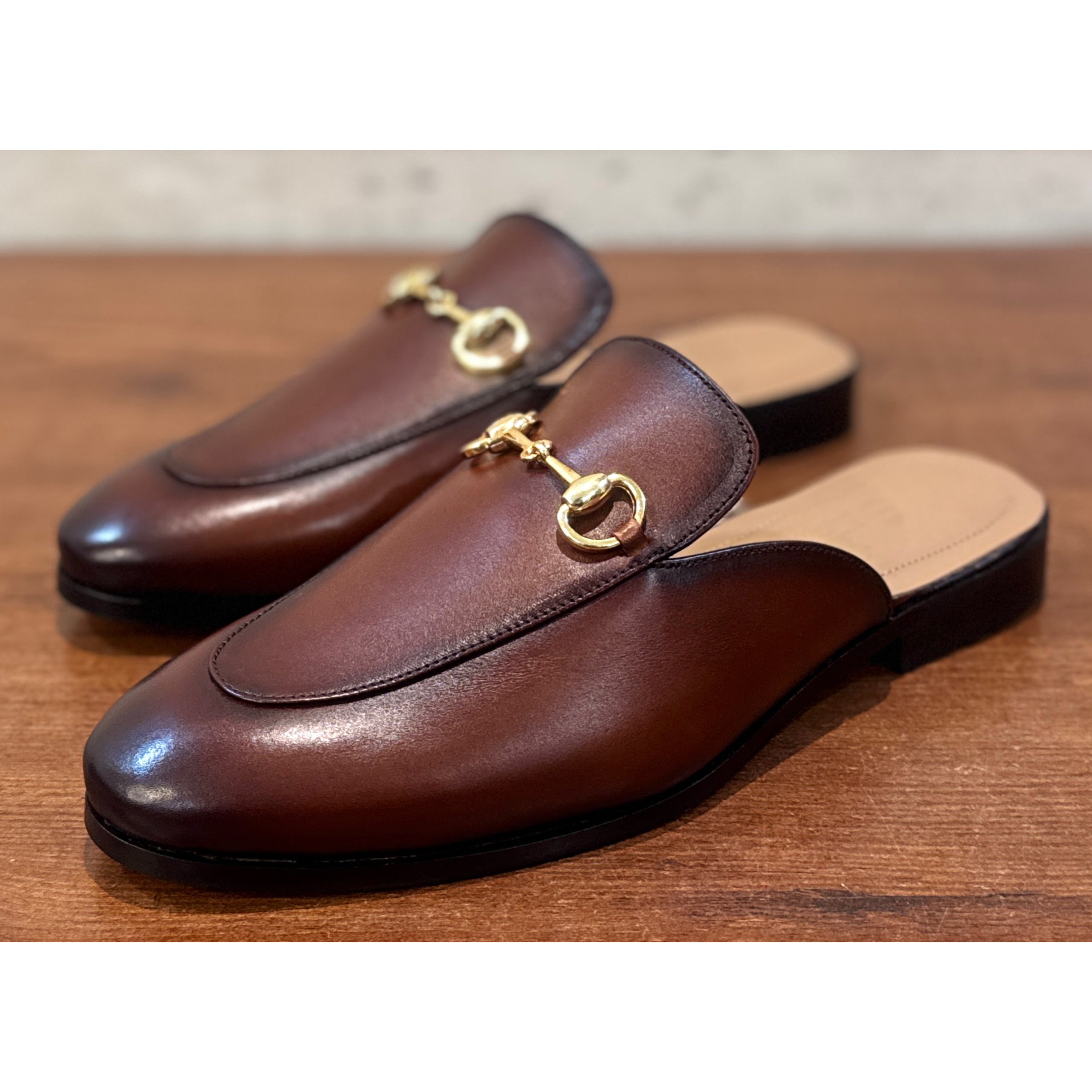 Monarch Brown Horsebit Mules