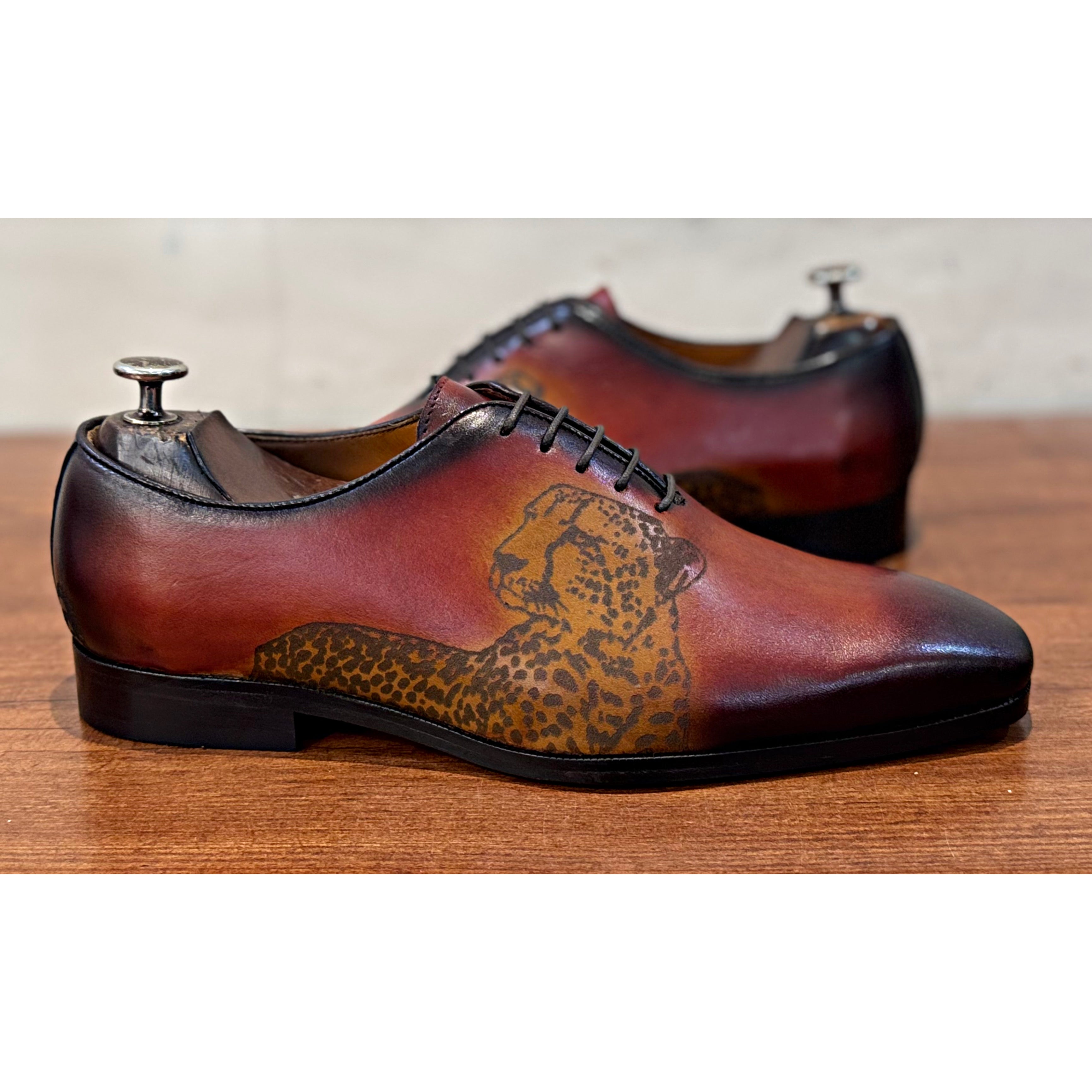 Classic Hand Patina Lion Oxfords