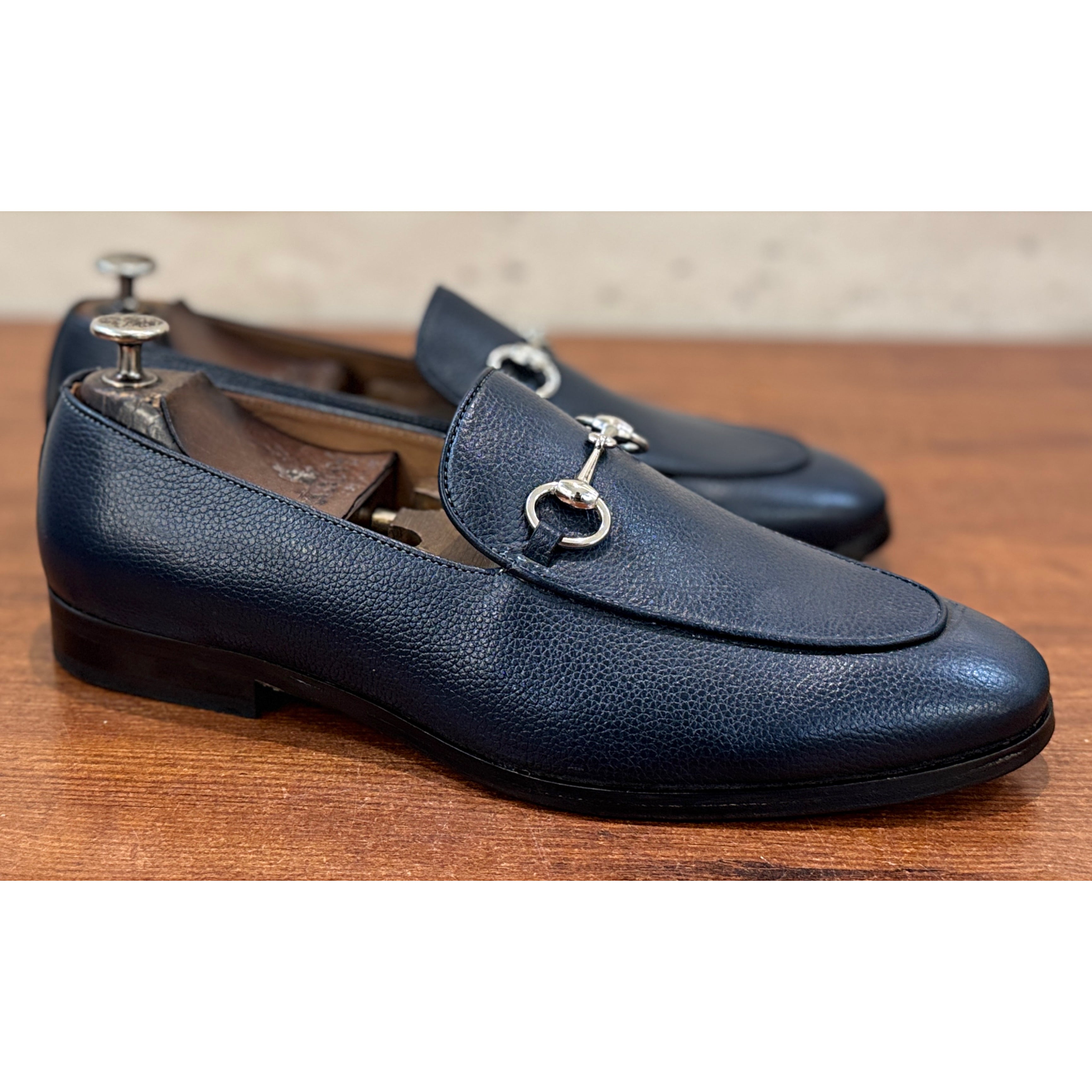 Midnight Cavalier Horsebit Loafer – Navy Blue