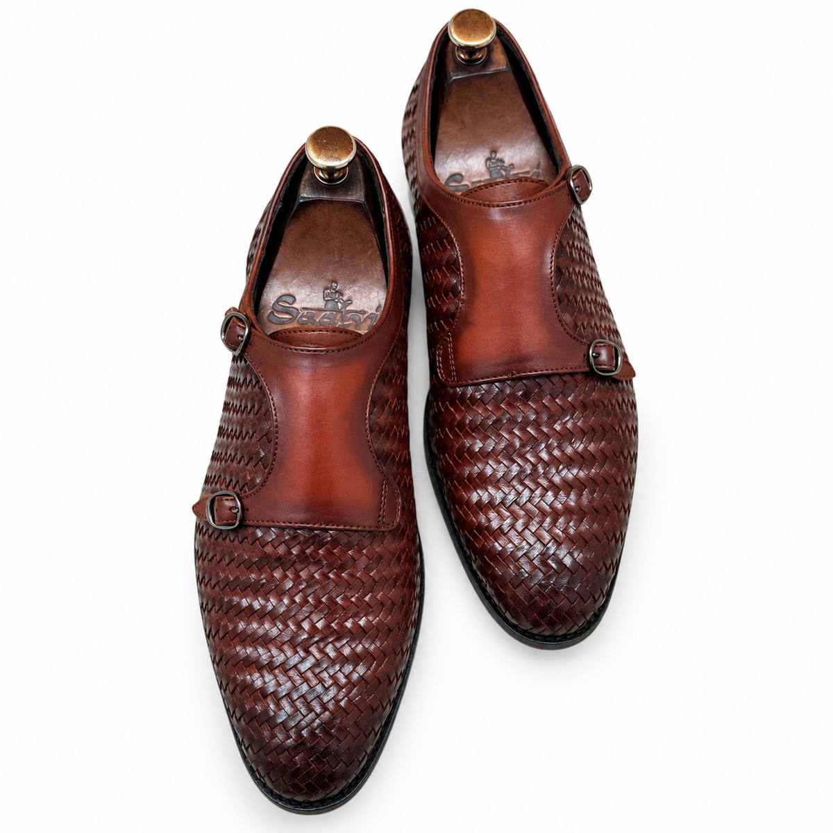Double Monk Strap Brown