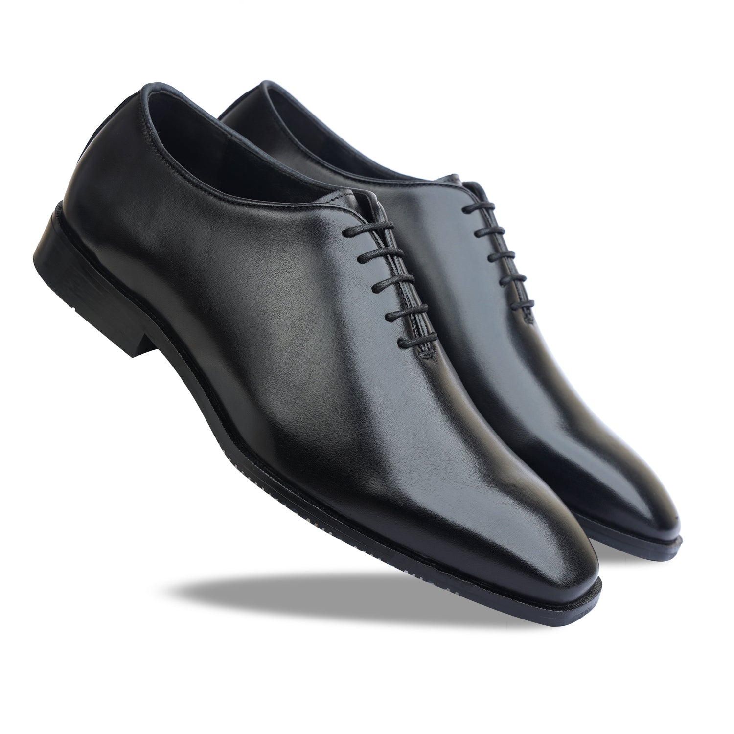 Black Wholecut Laceup