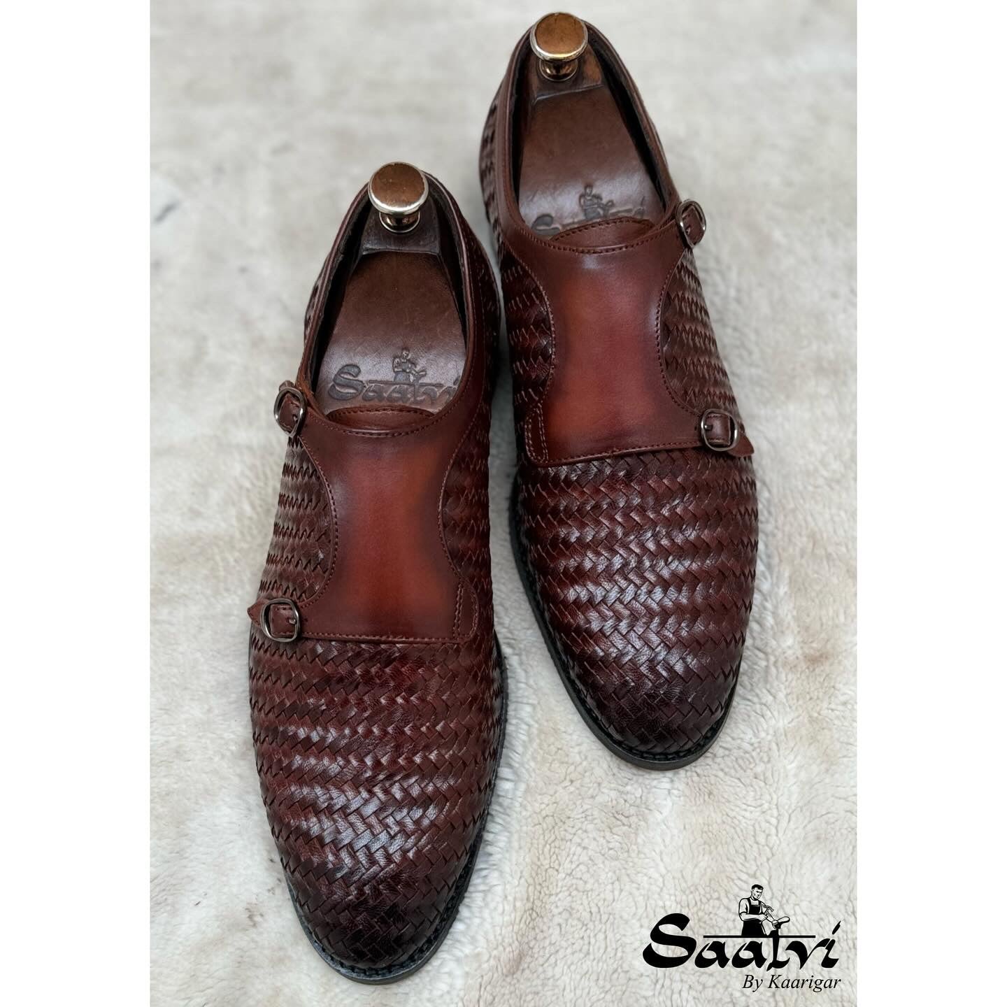 Double Monk Strap Brown