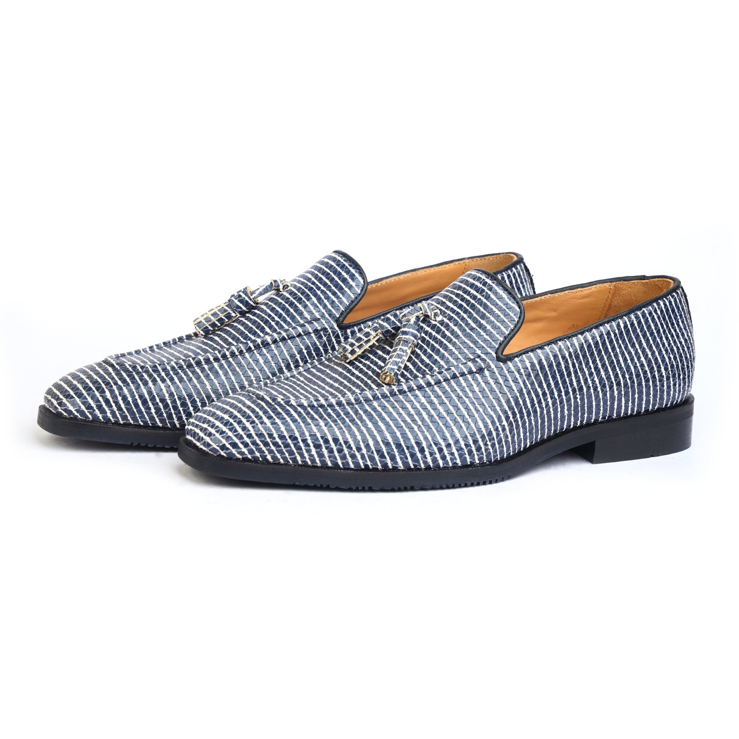 Blue Limited Edition Loafers With Tassels