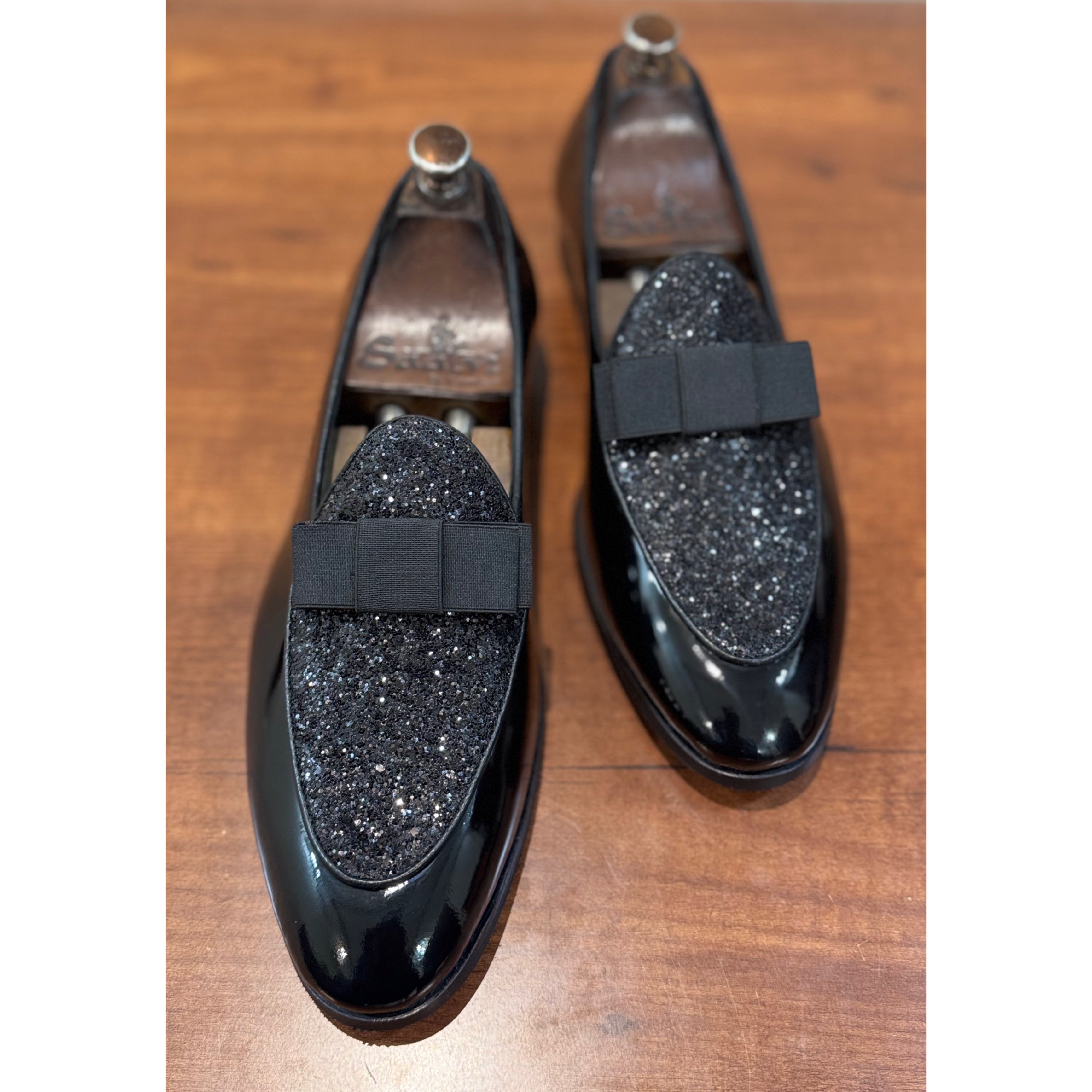Belgian Loafers With Bow Patent