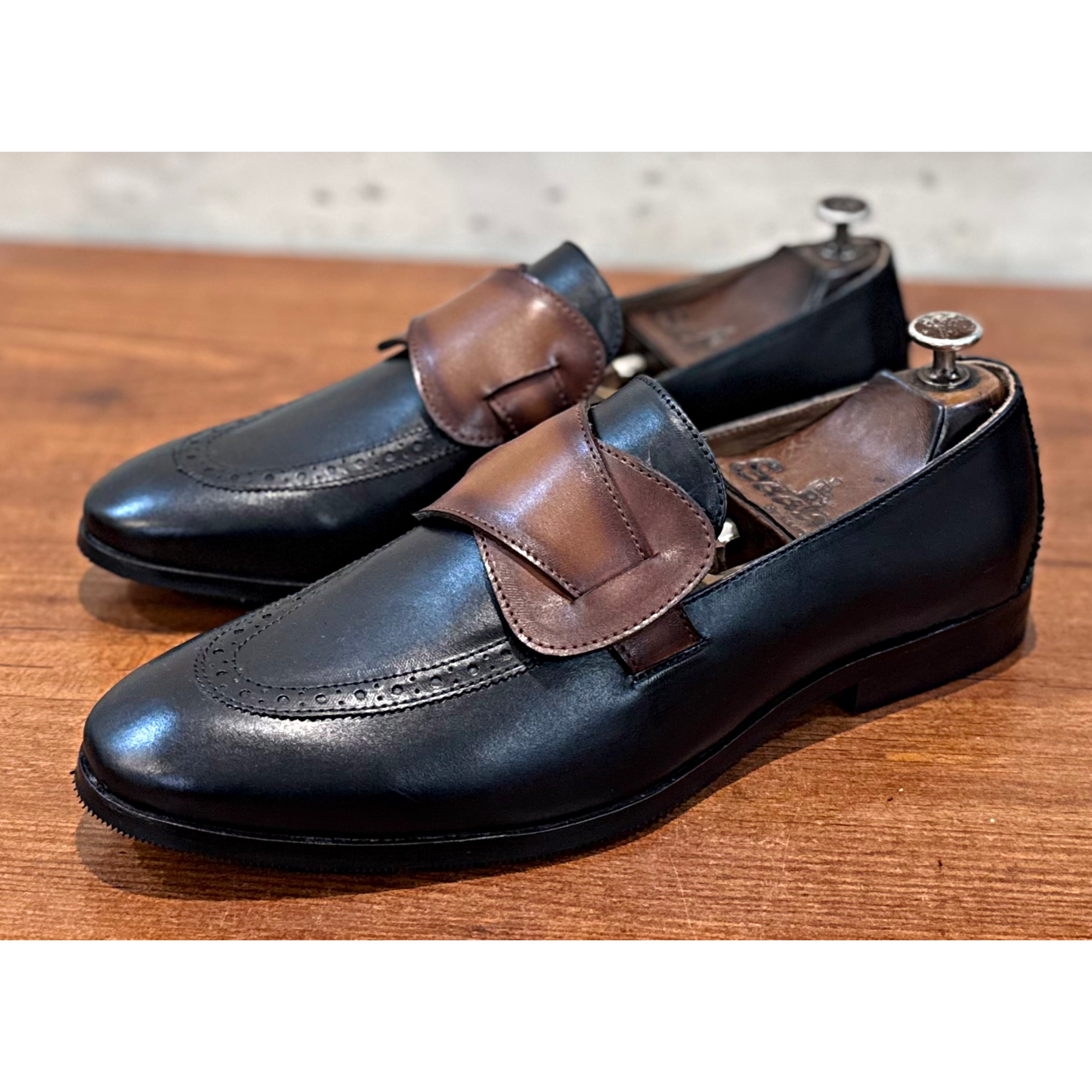 Butterfly Loafers Black & Tan